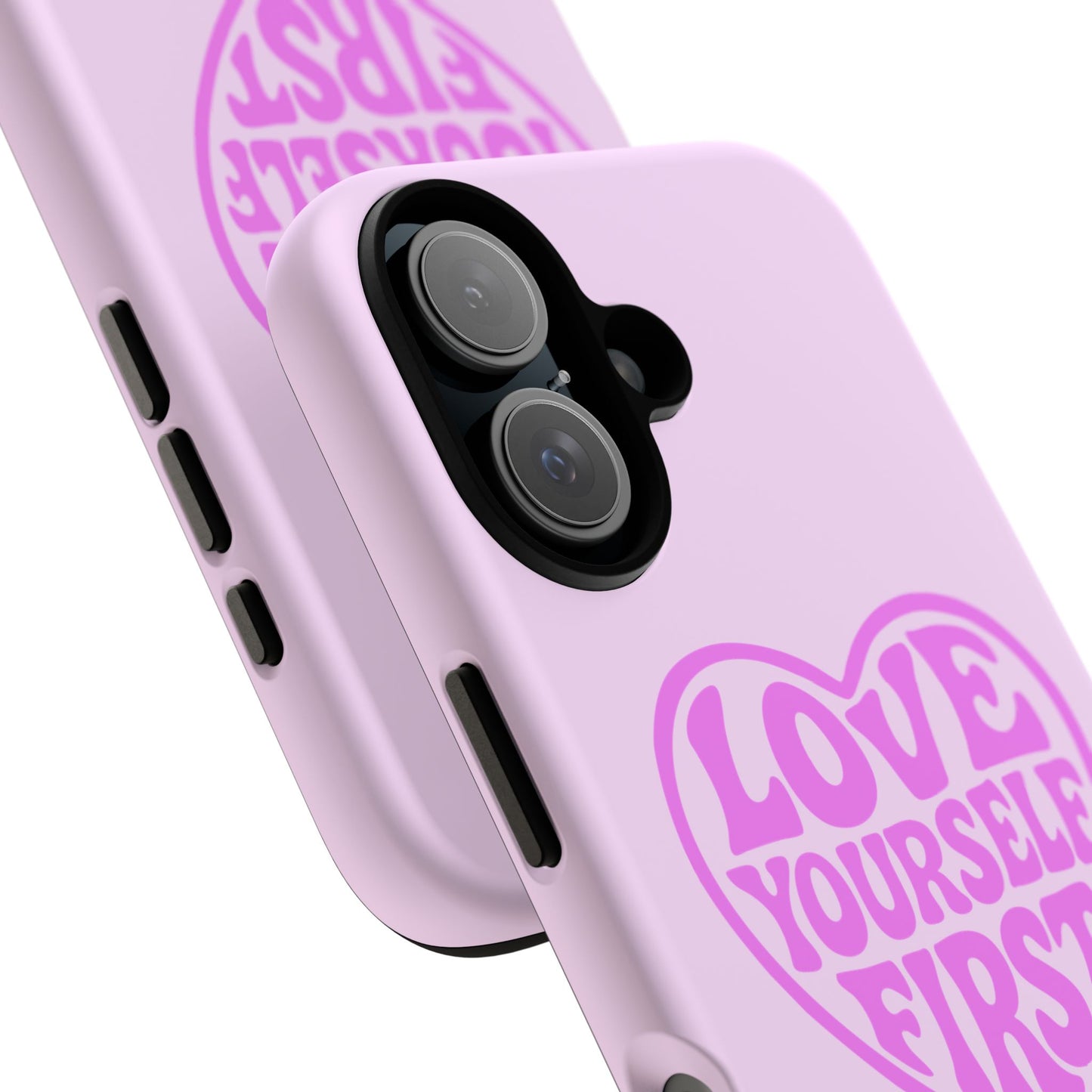 Love Yourself First - Coque iPhone (rose)