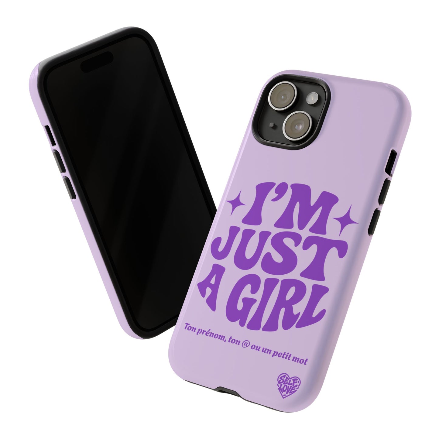 Im Just A Girl - Coque iPhone (violet)