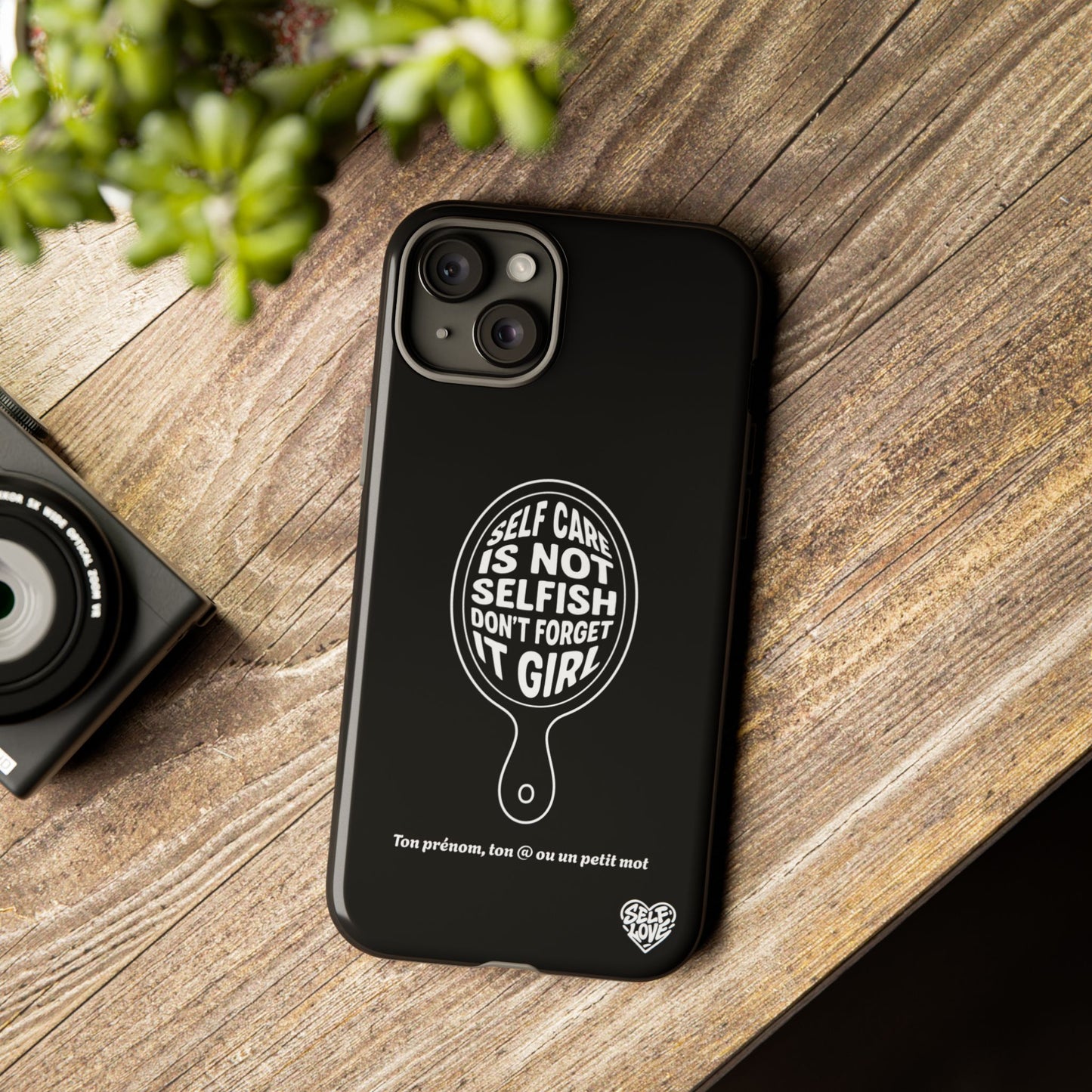 Self Care - Coque iPhone (noir)