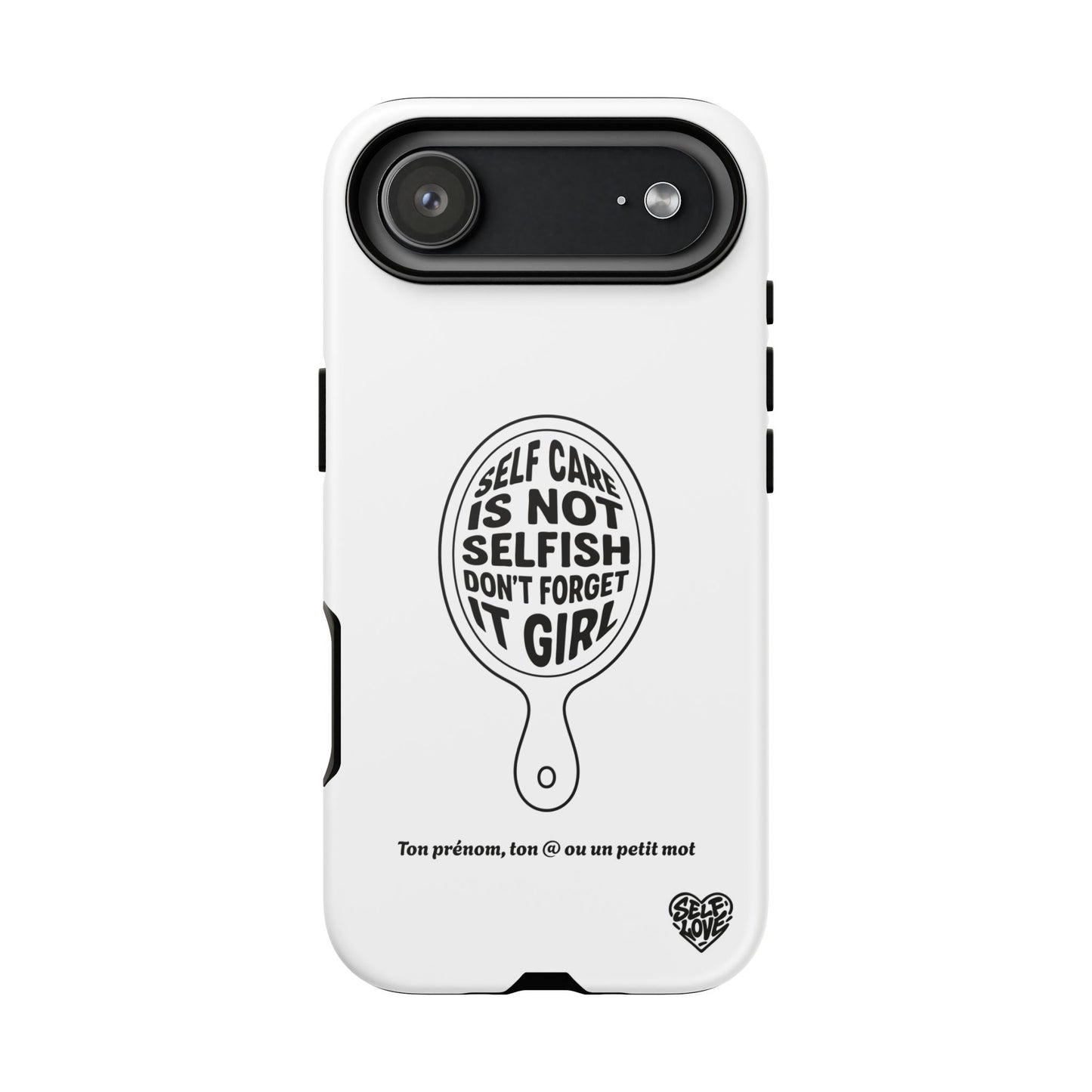 Self Care - Coque iPhone (blanc)