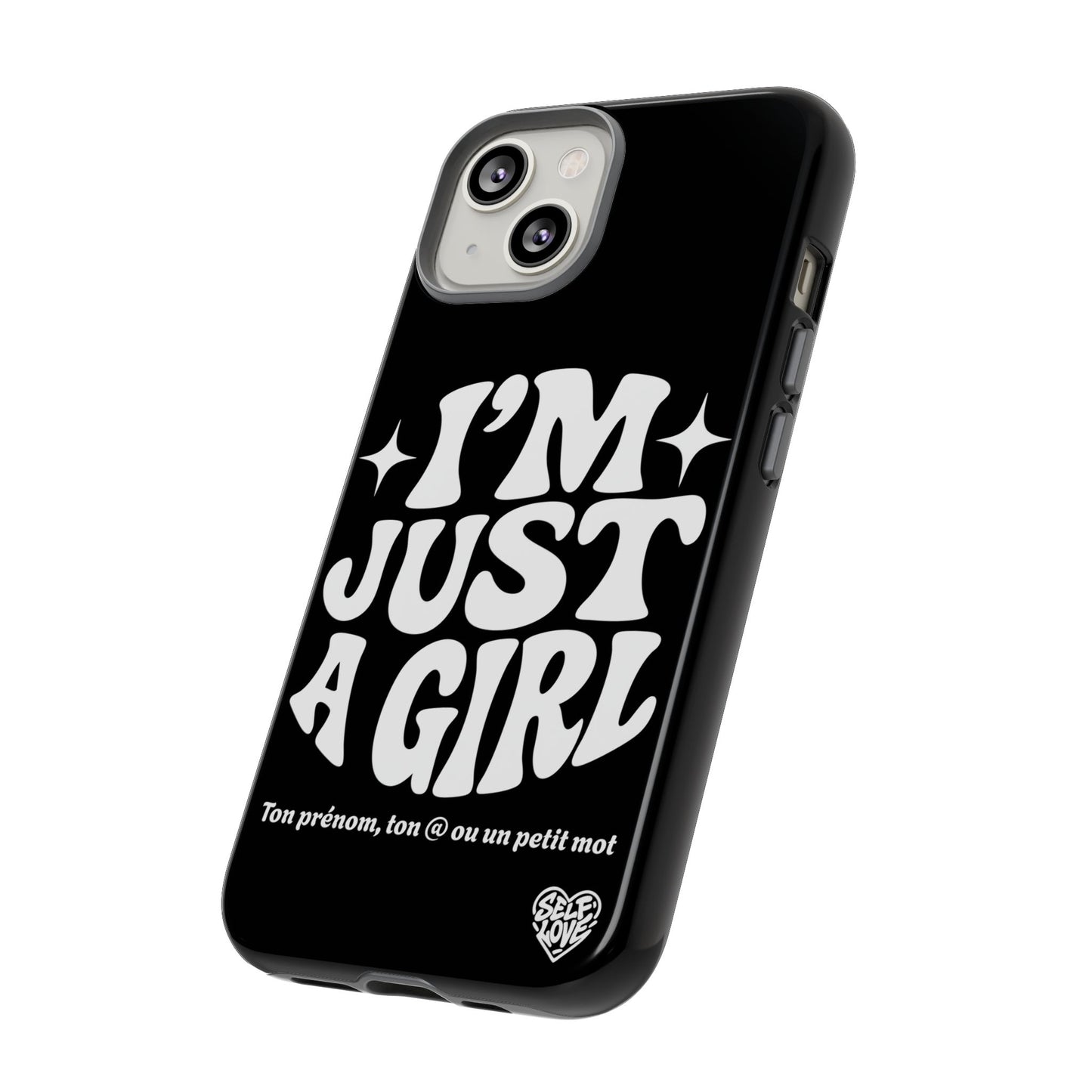 Im Just A Girl - Coque iPhone (noir)