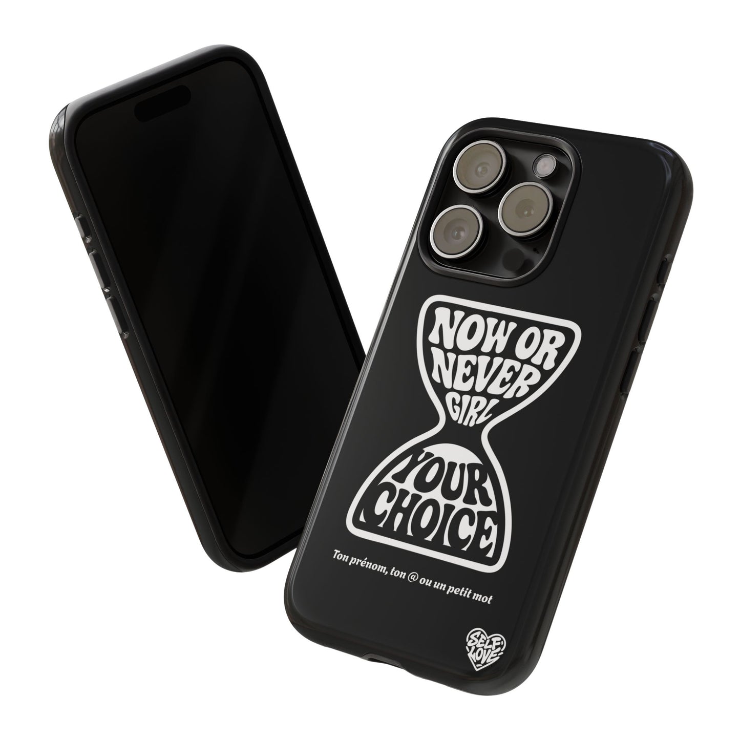 Now Or Never Girl - Coque iPhone (noir)