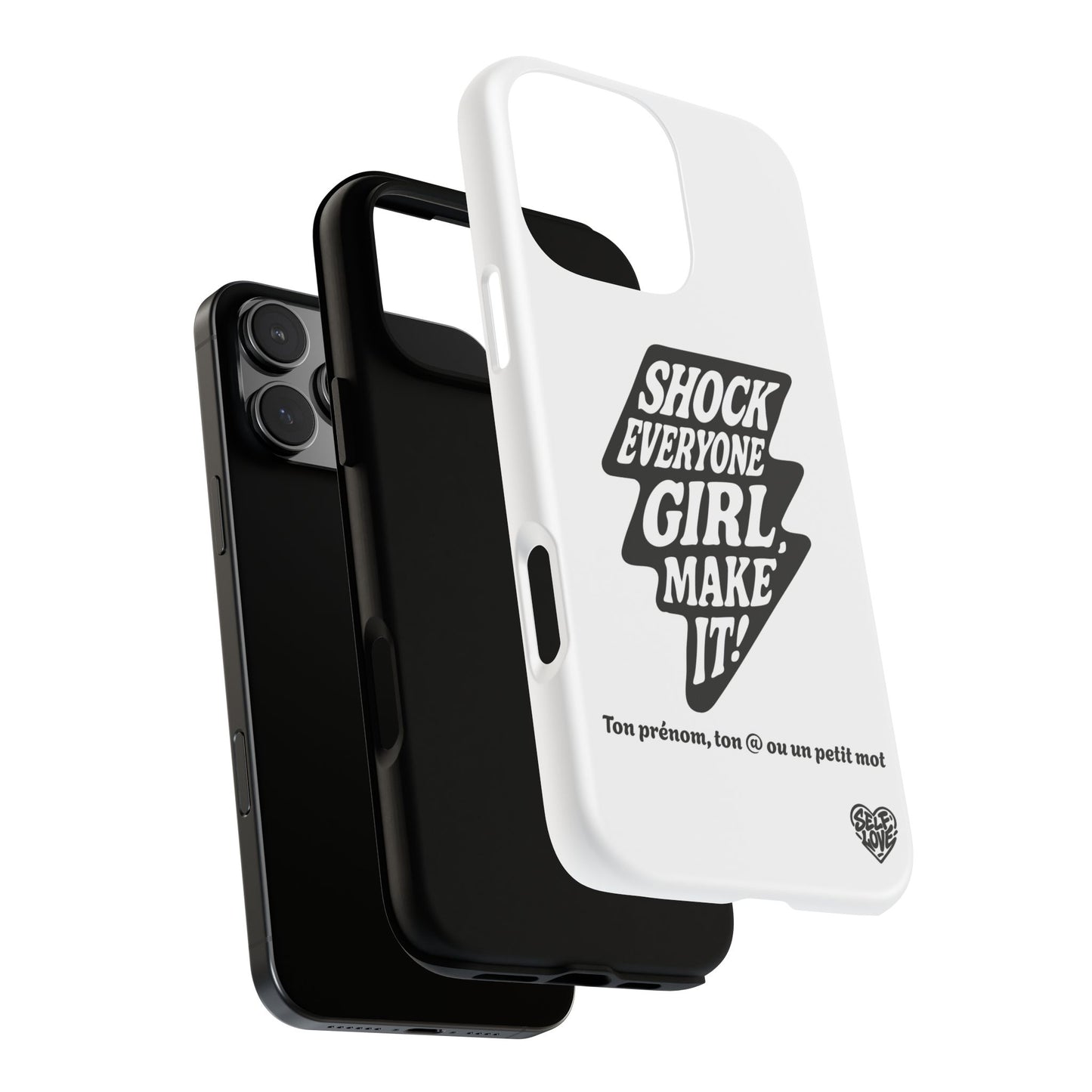 Shock Everyone - Coque iPhone (blanc)