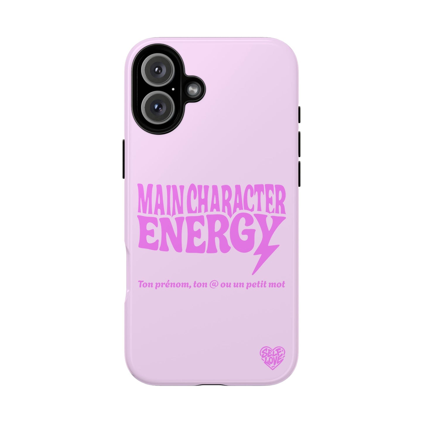 Main Character Energy - Coque iPhone (rose)