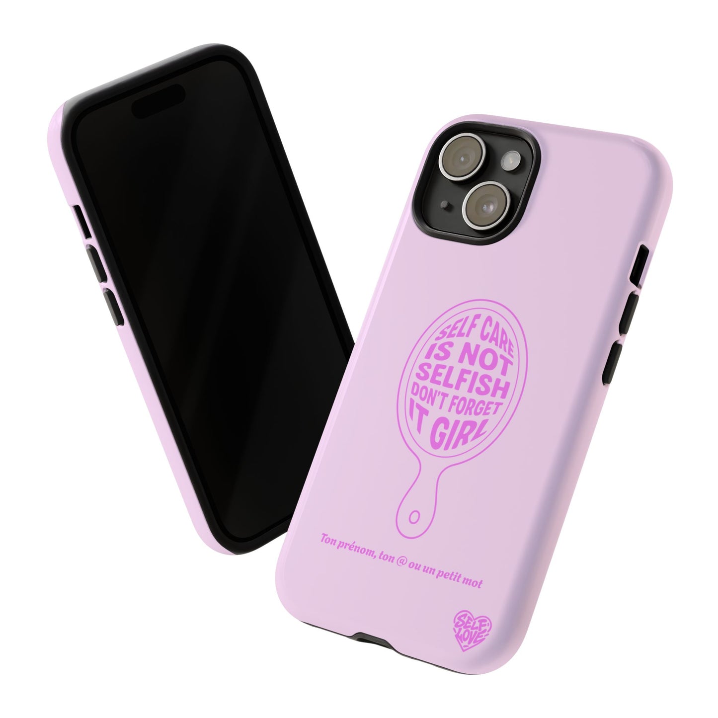 Self Care - Coque iPhone (rose)