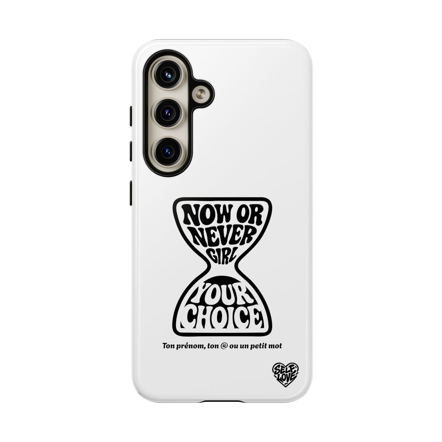 Now Or Never Girl - Coque Samsung (blanc)