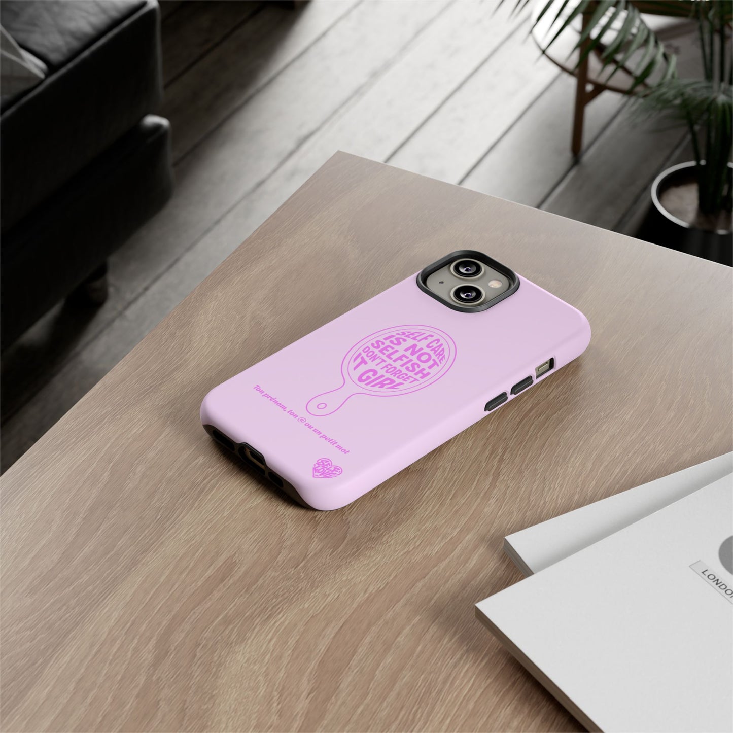 Self Care - Coque iPhone (rose)