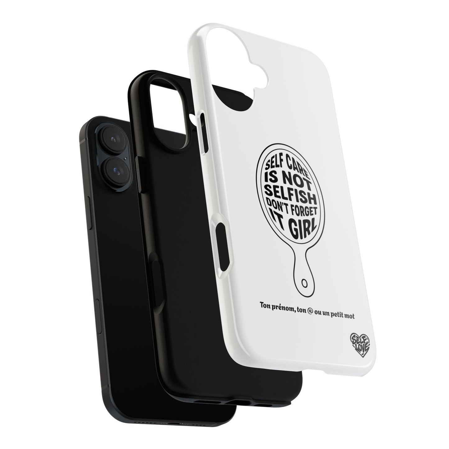 Self Care - Coque iPhone (blanc)
