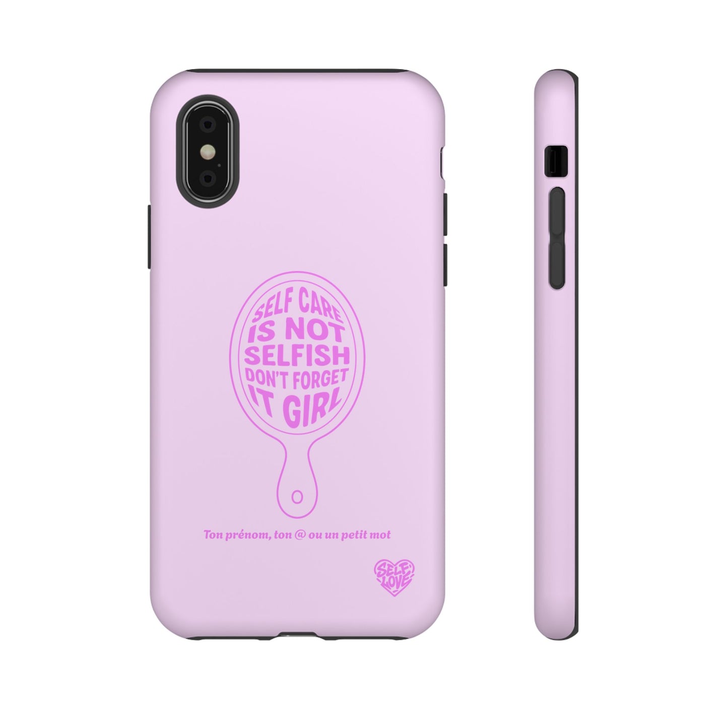 Self Care - Coque iPhone (rose)