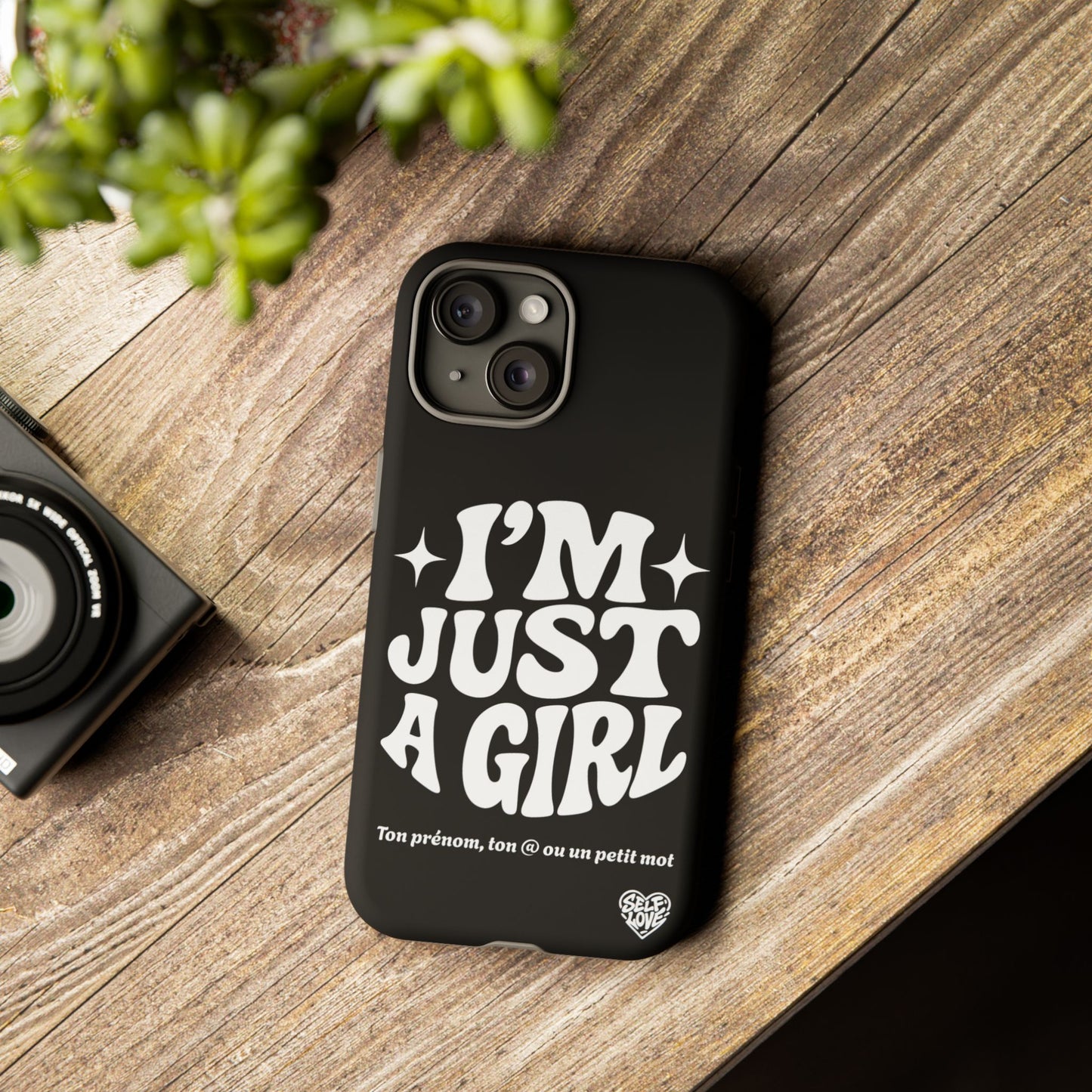 Im Just A Girl - Coque iPhone (noir)