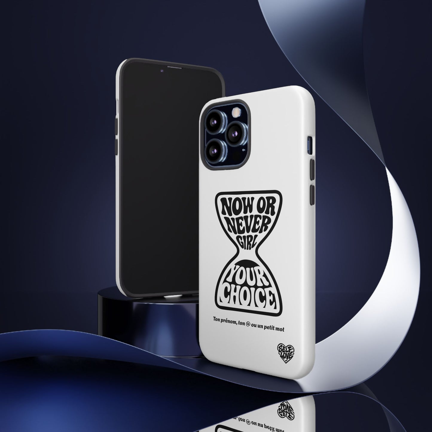 Now Or Never Girl - Coque iPhone (blanc)