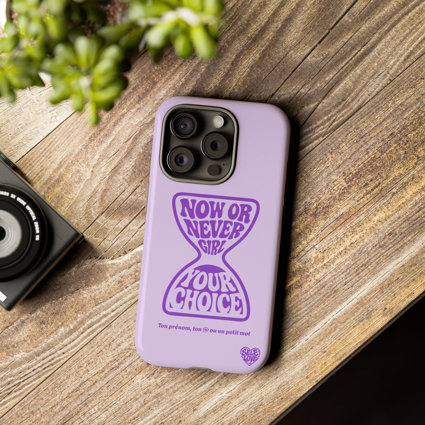 Now Or Never Girl - Coque iPhone (violet)