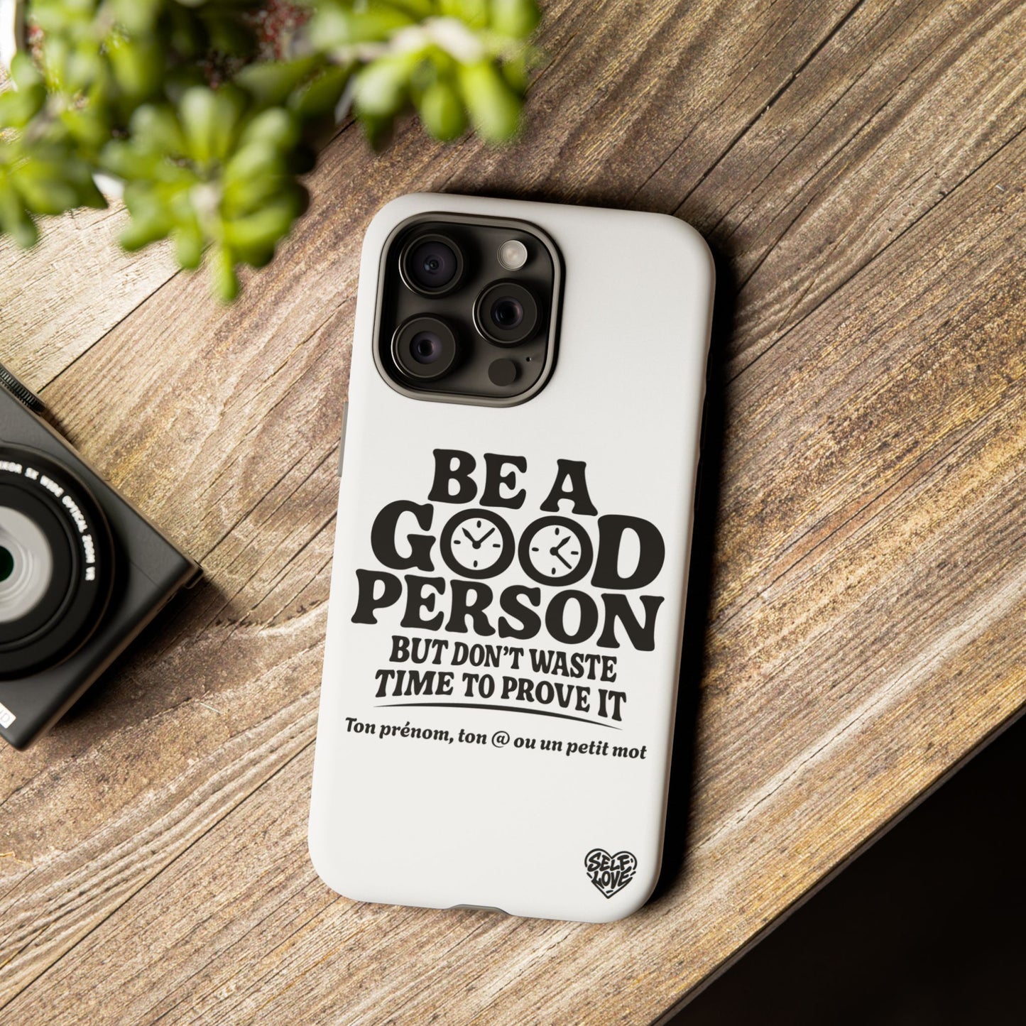 Be A Good Person - Coque iPhone (blanc)