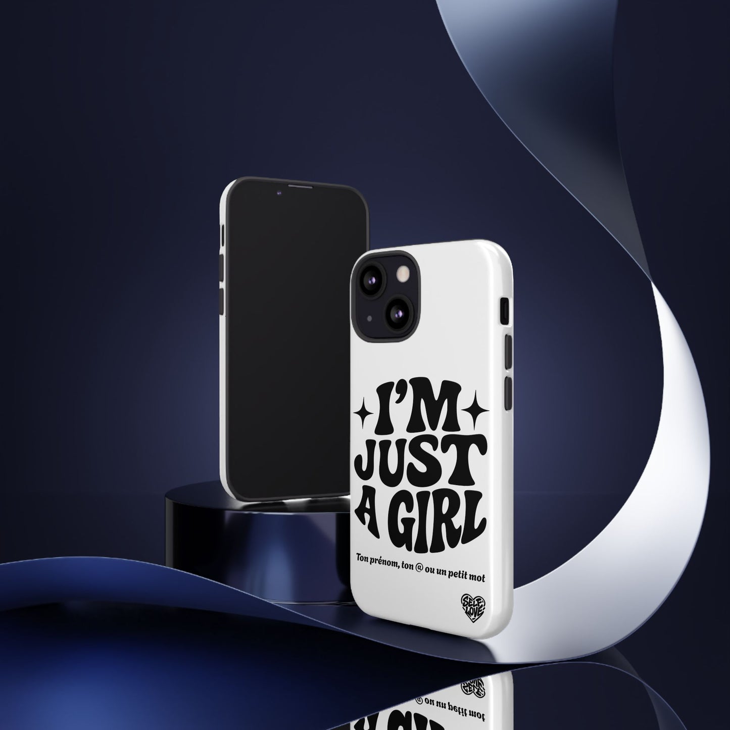Im Just A Girl - Coque iPhone (blanc)