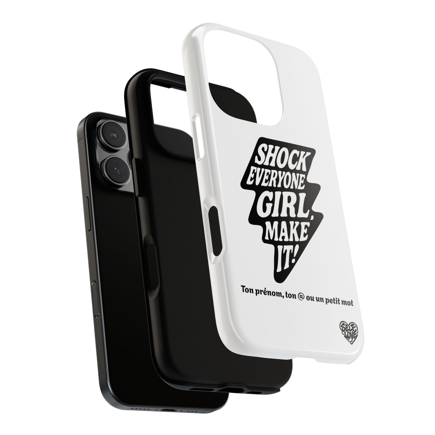 Shock Everyone - Coque iPhone (blanc)