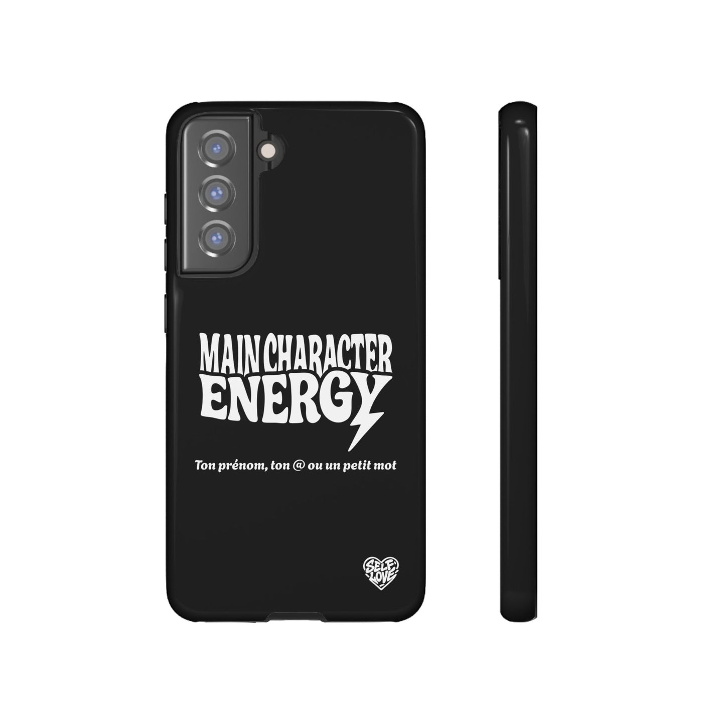 Main Character Energy - Coque Samsung (noir)