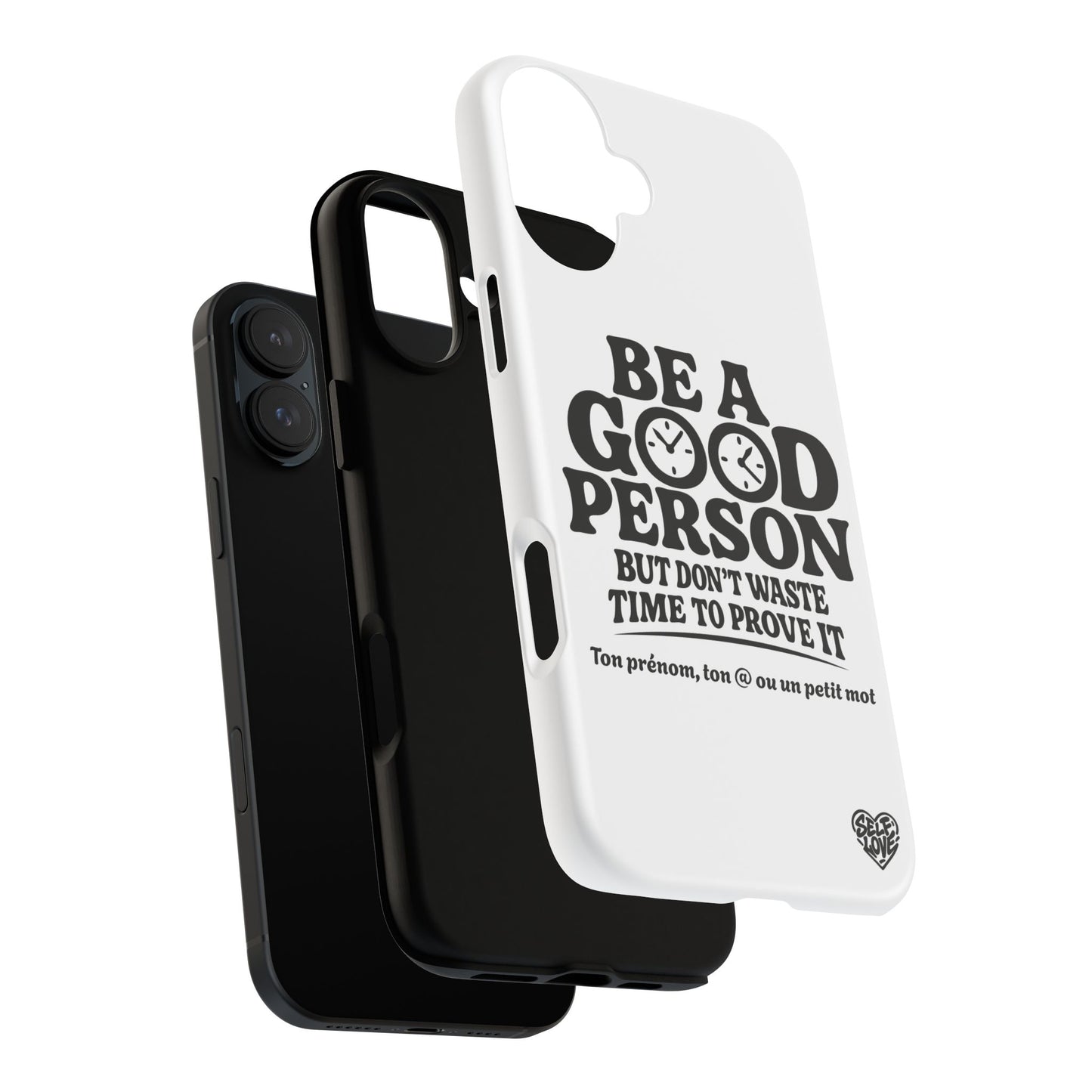 Be A Good Person - Coque iPhone (blanc)
