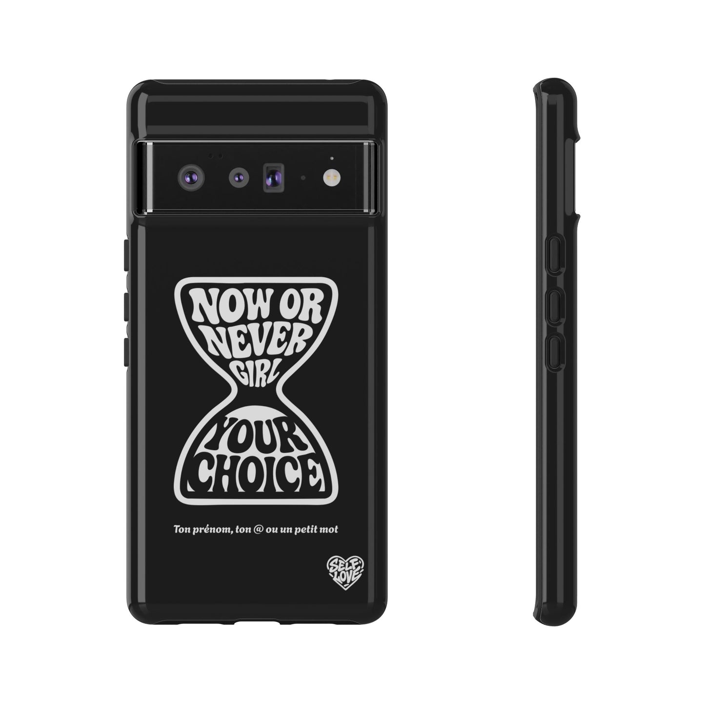 Now Or Never Girl - Coque iPhone (noir)