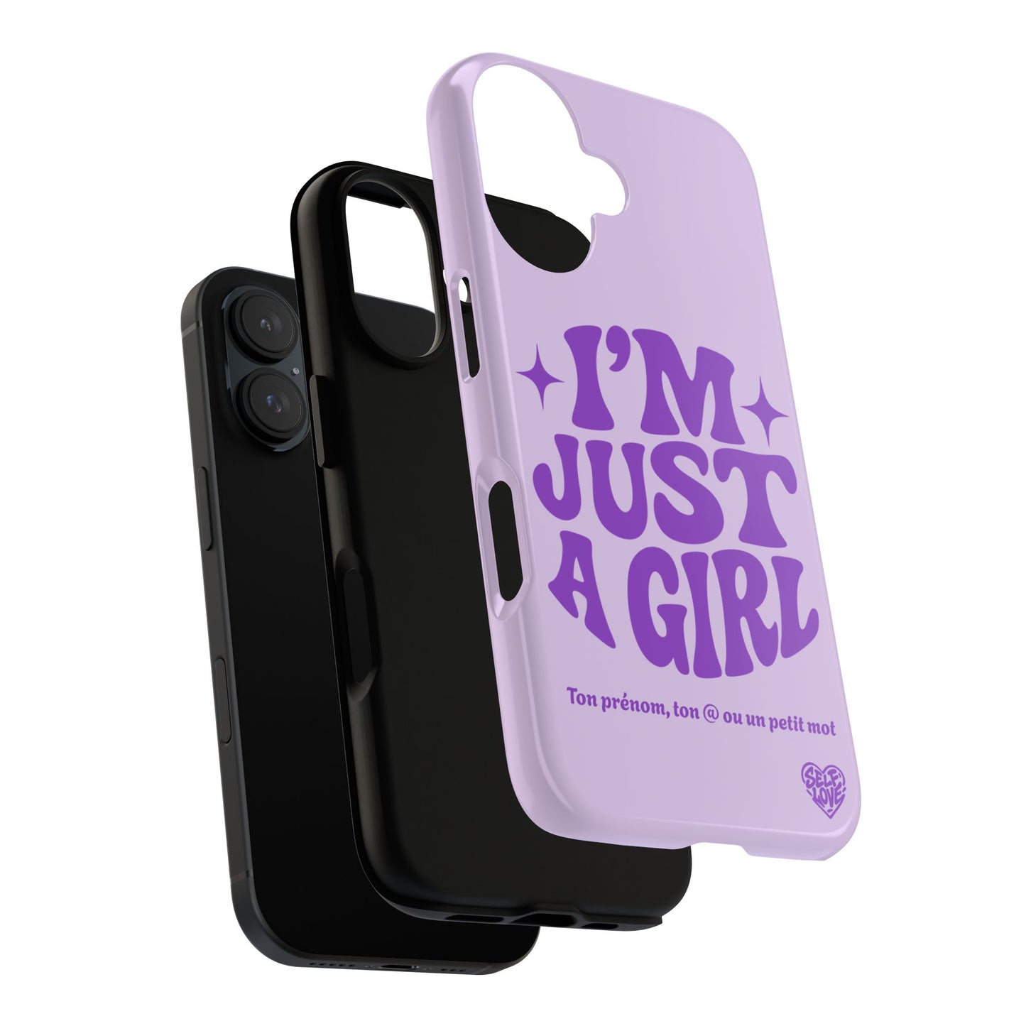 Im Just A Girl - Coque iPhone (violet)
