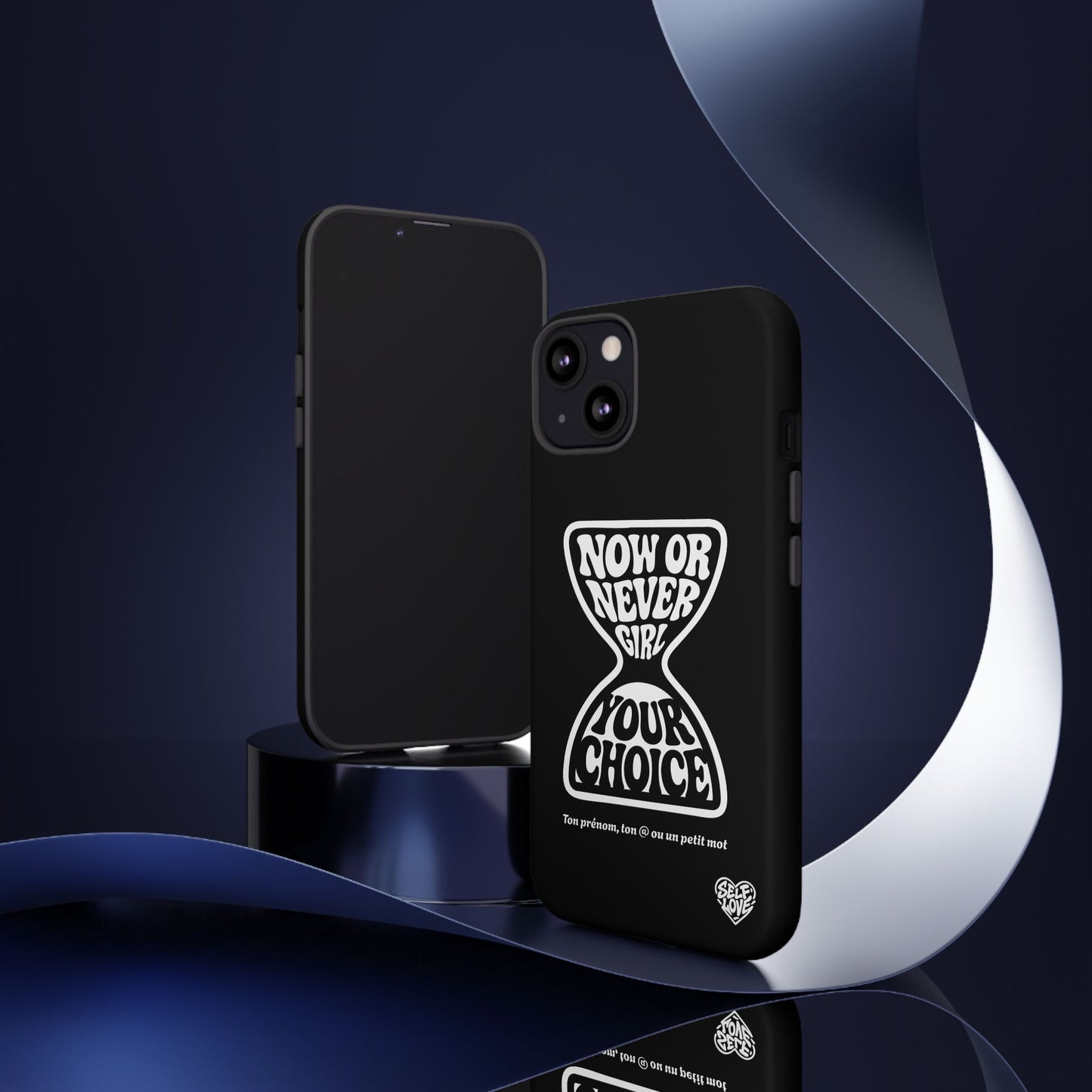 Now Or Never Girl - Coque iPhone (noir)