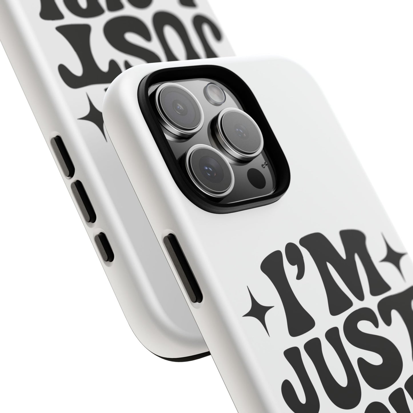 Im Just A Girl - Coque iPhone (blanc)
