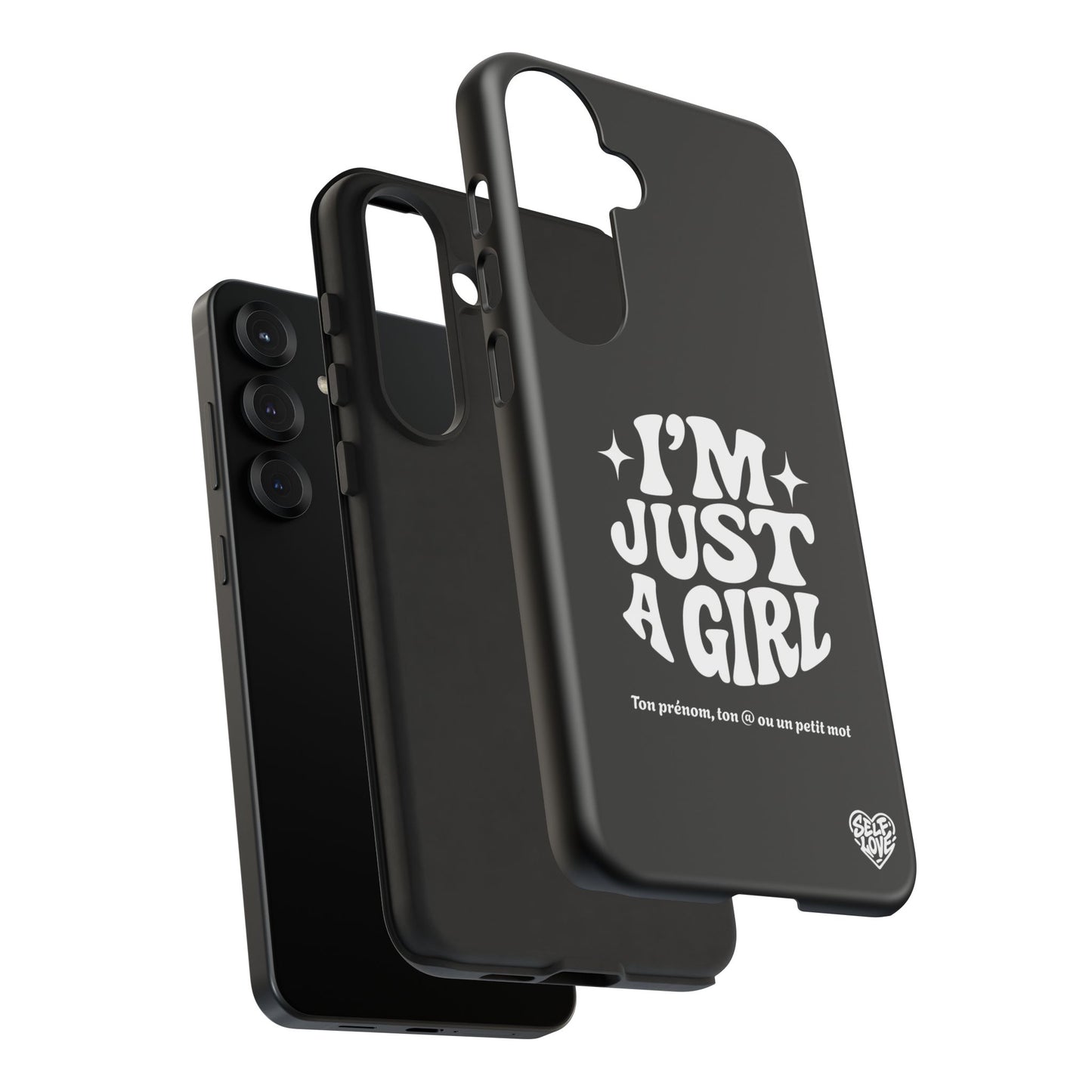 Im Just A Girl - Coque Samsung (noir)