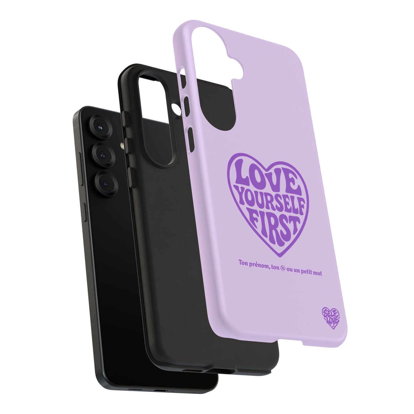 Love Yourself First - Coque Samsung (violet)