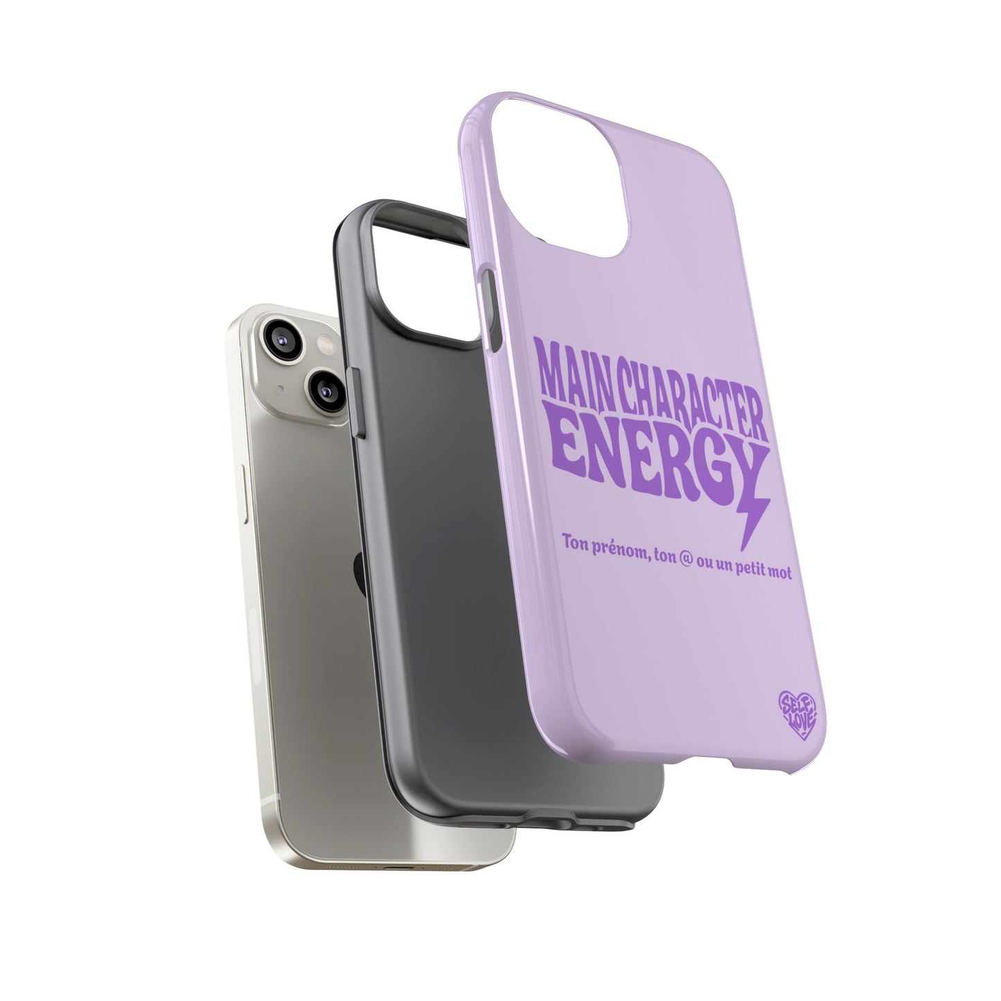Main Character Energy - Coque iPhone (violet)
