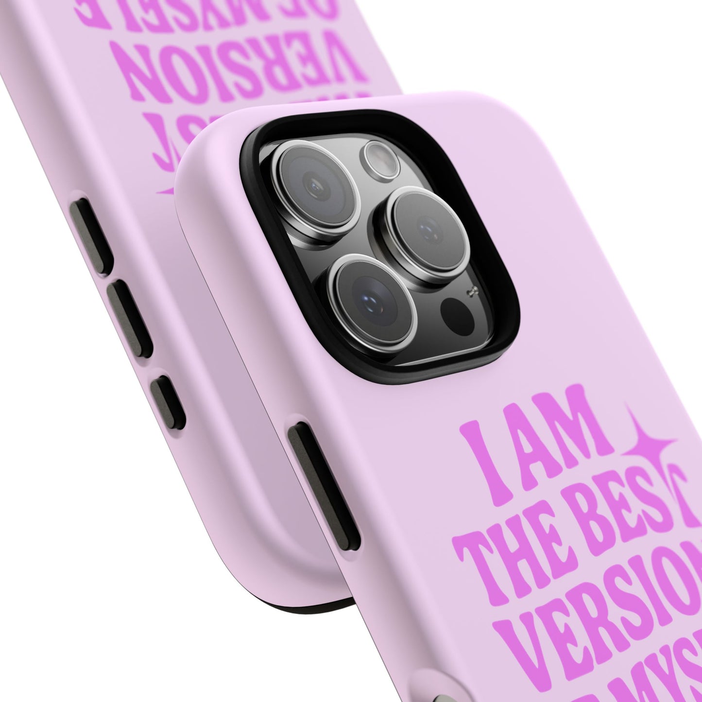 I Am The Best Version Of Myself - Coque iPhone (rose)