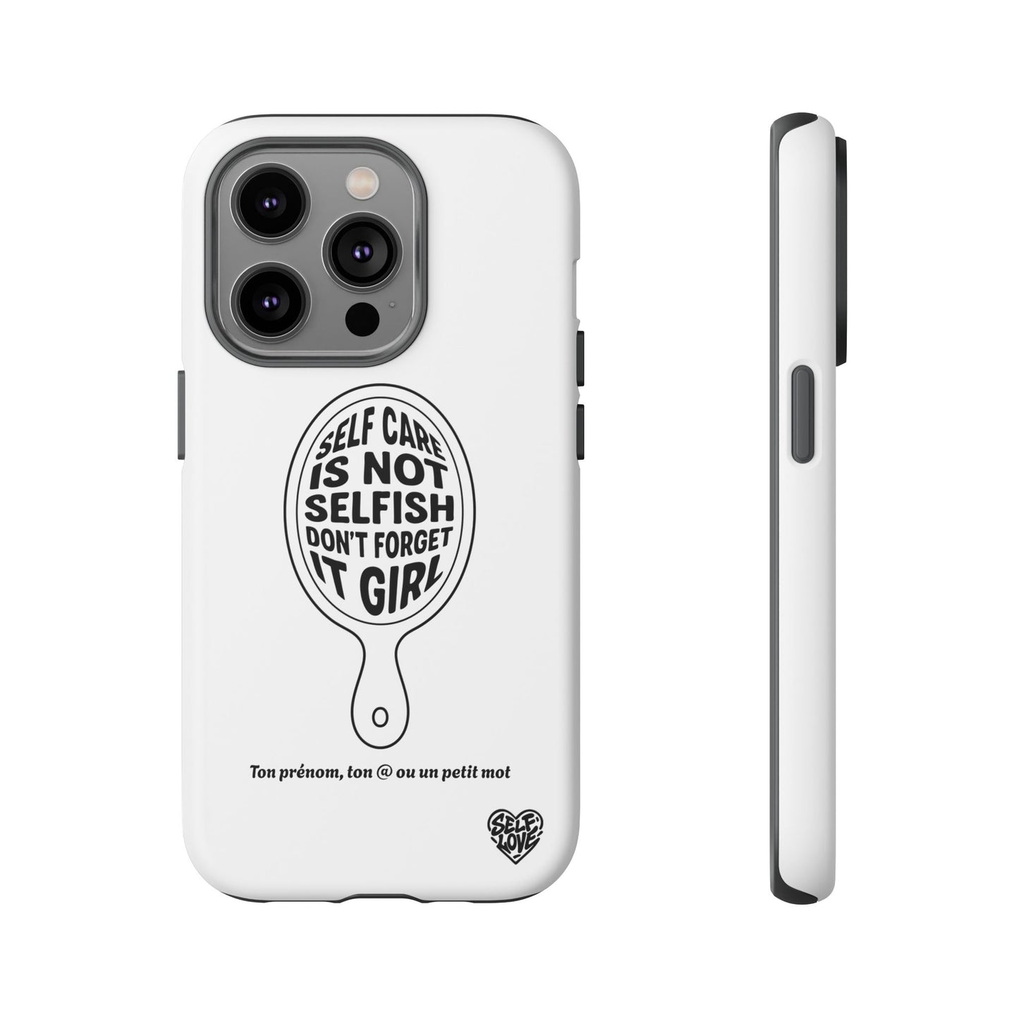 Self Care - Coque iPhone (blanc)