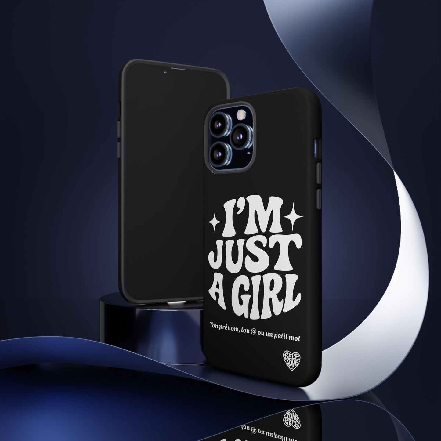 Im Just A Girl - Coque iPhone (noir)