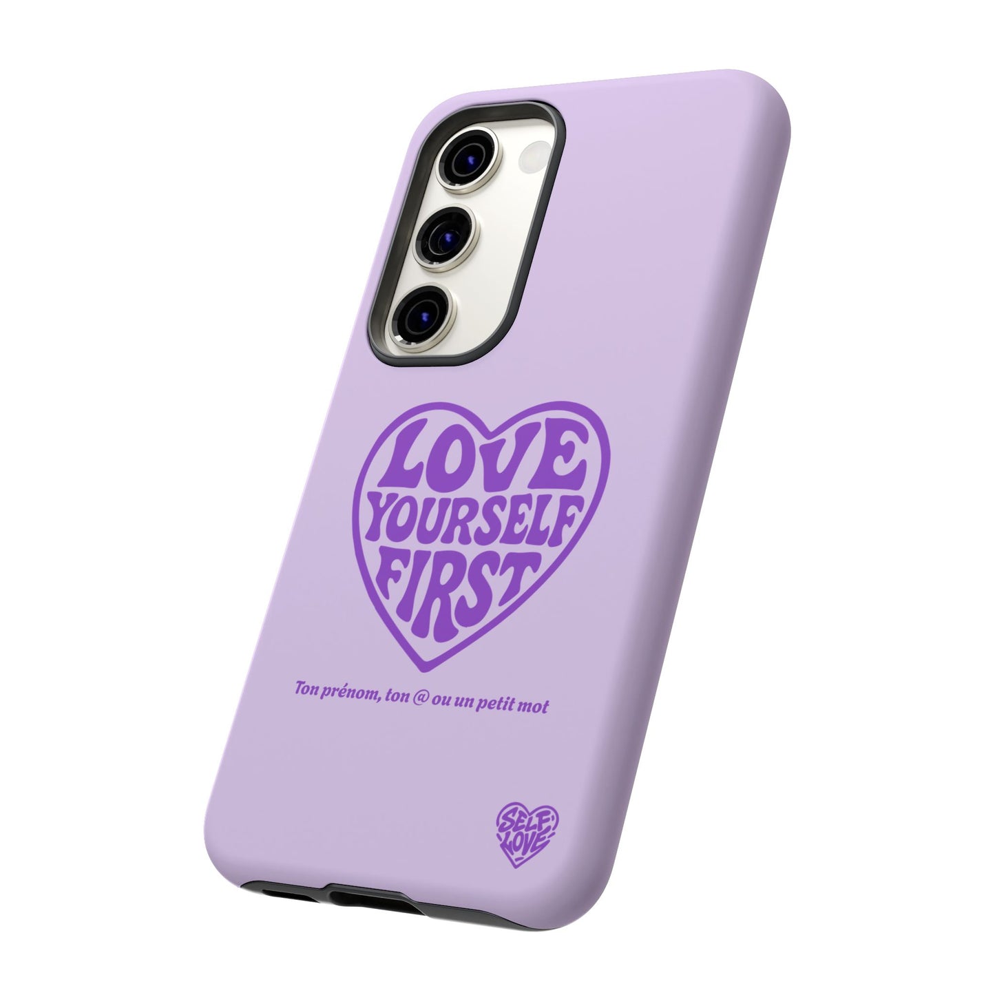 Love Yourself First - Coque Samsung (violet)