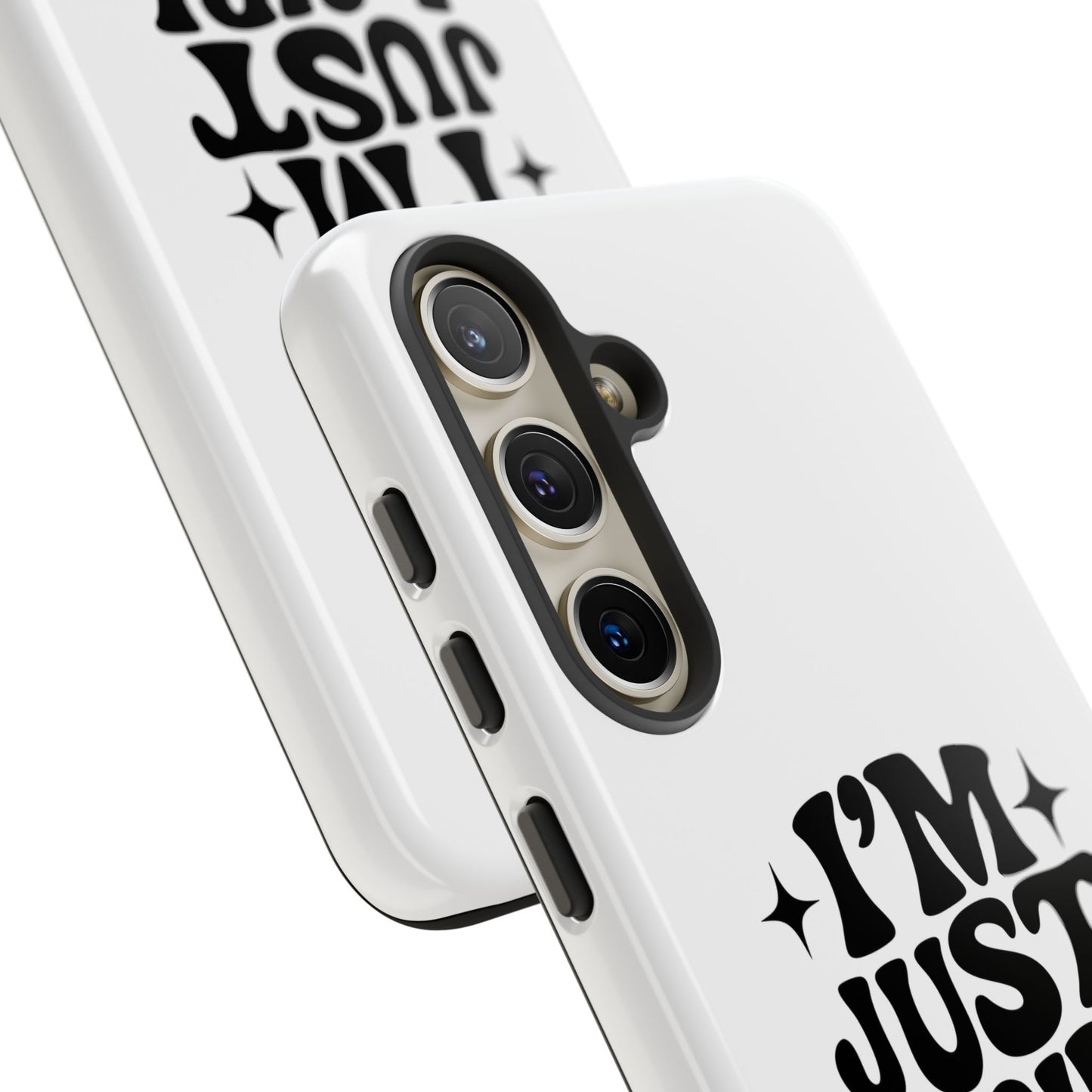 Im Just A Girl - Coque Samsung (blanc)
