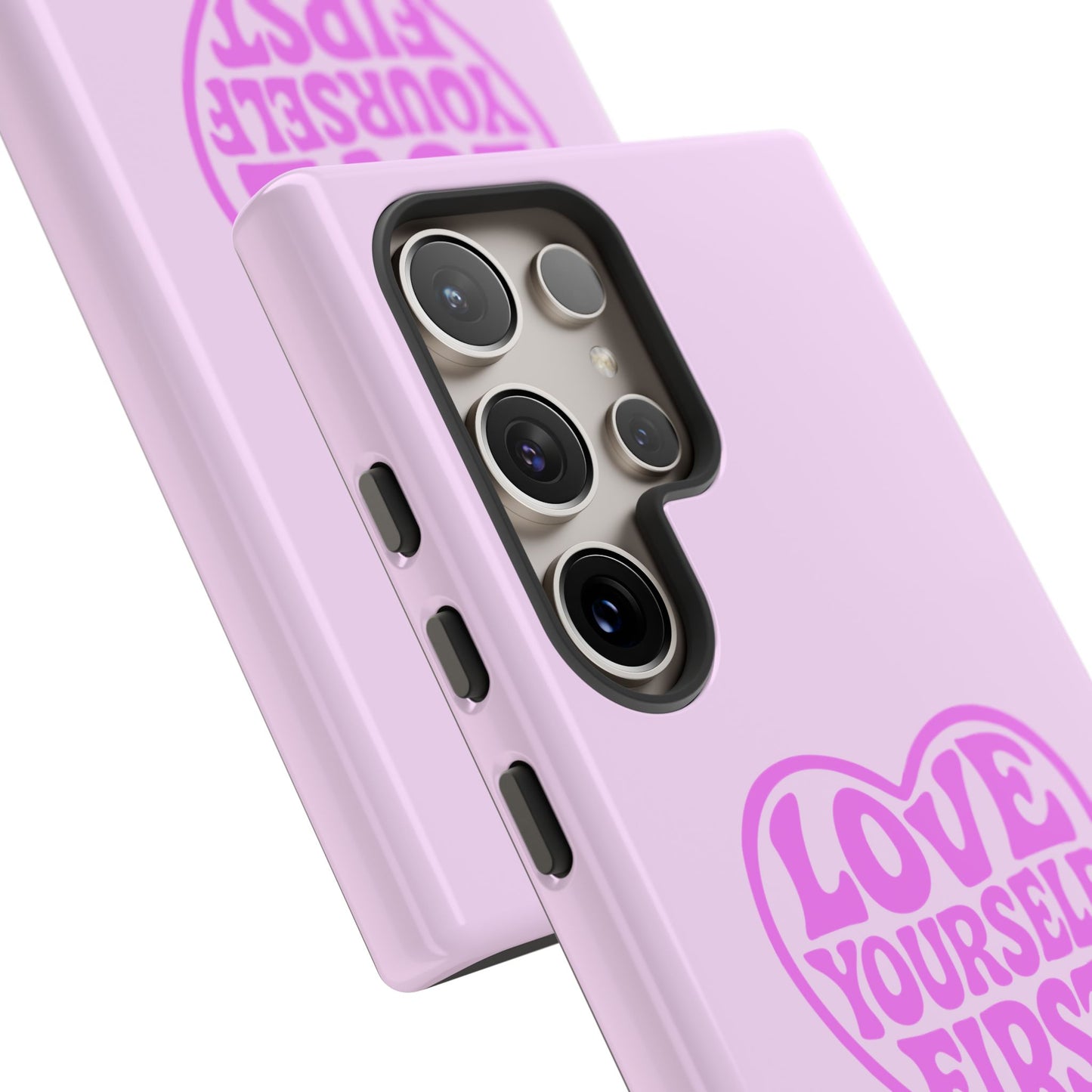 Love Yourself First - Coque Samsung (rose)