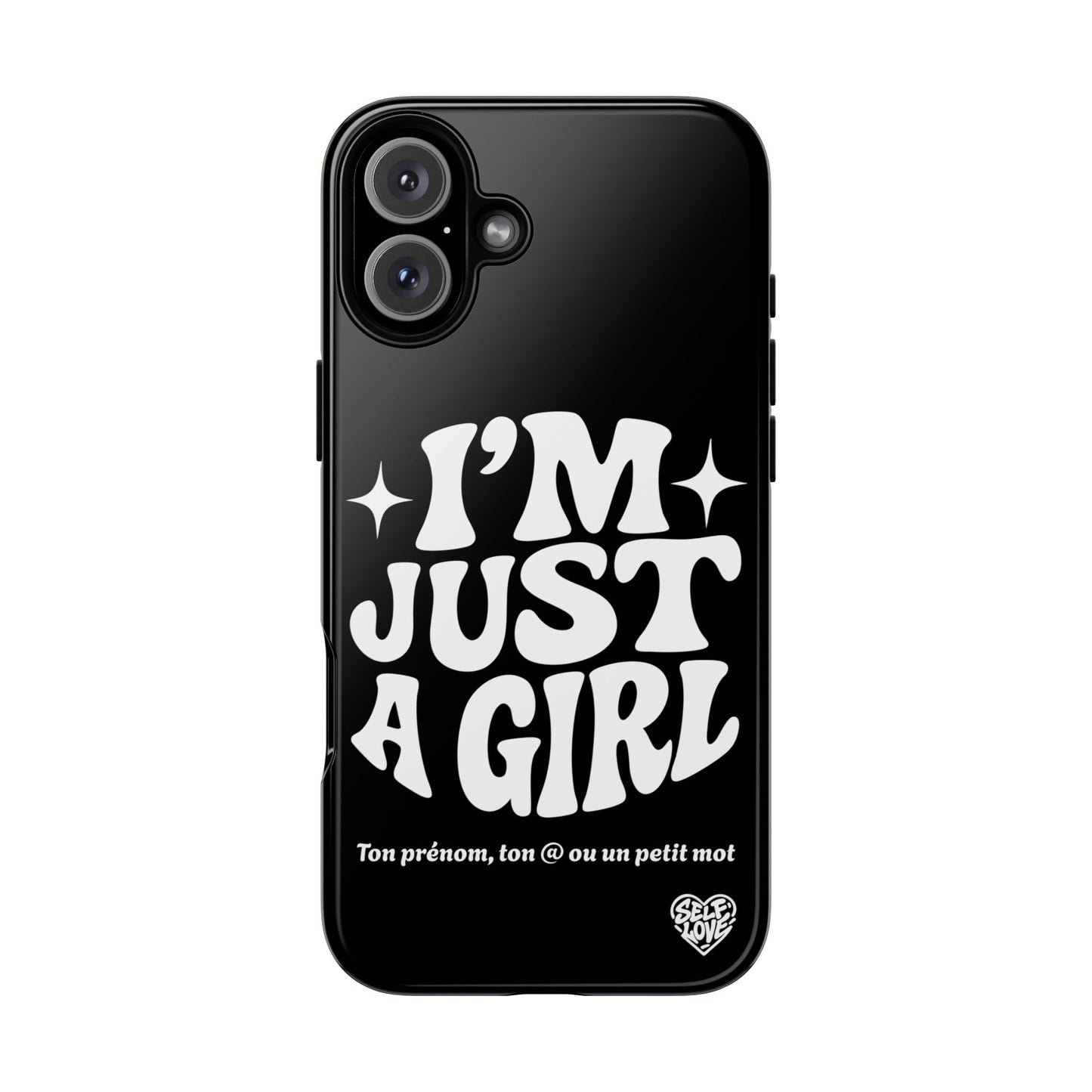 Im Just A Girl - Coque iPhone (noir)