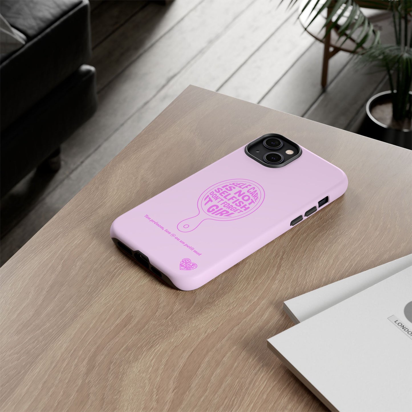Self Care - Coque iPhone (rose)