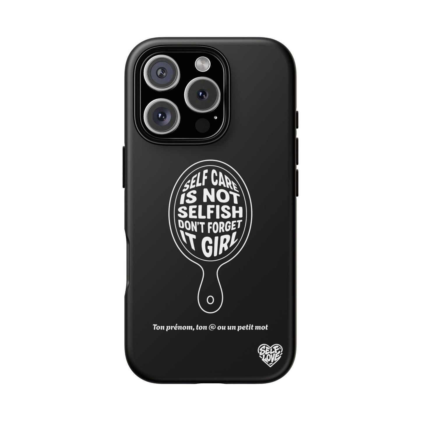 Self Care - Coque iPhone (noir)