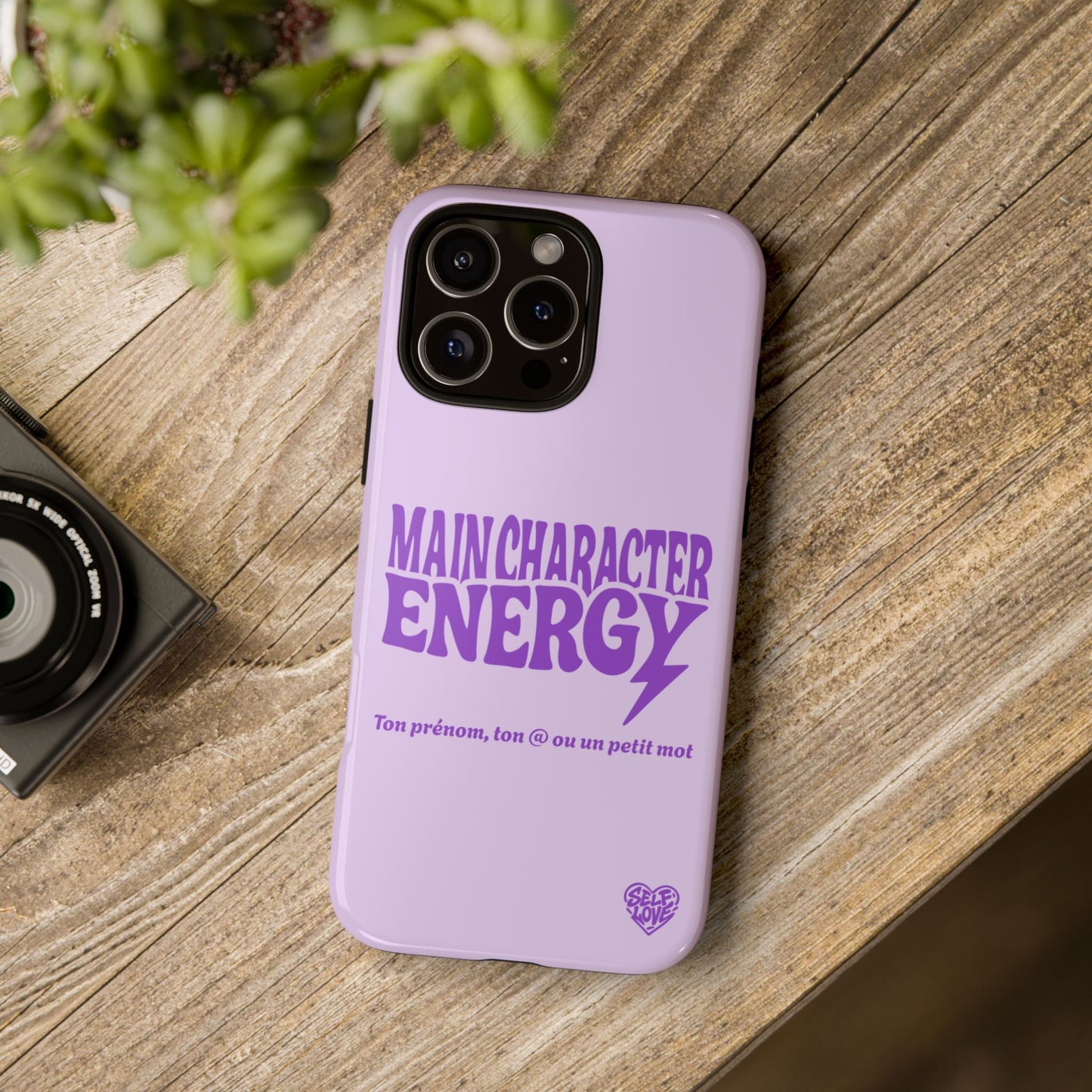 Main Character Energy - Coque iPhone (violet)