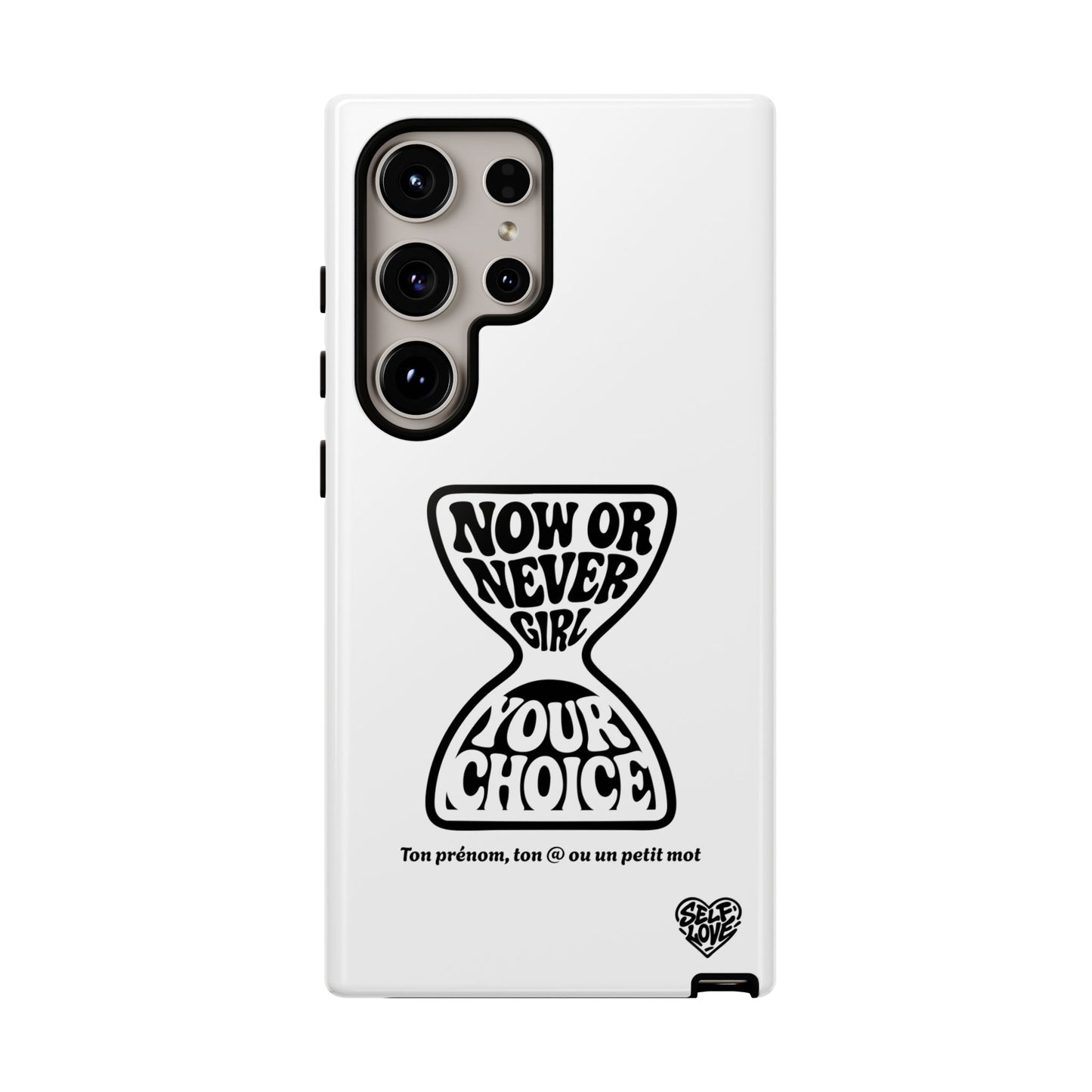 Now Or Never Girl - Coque Samsung (blanc)