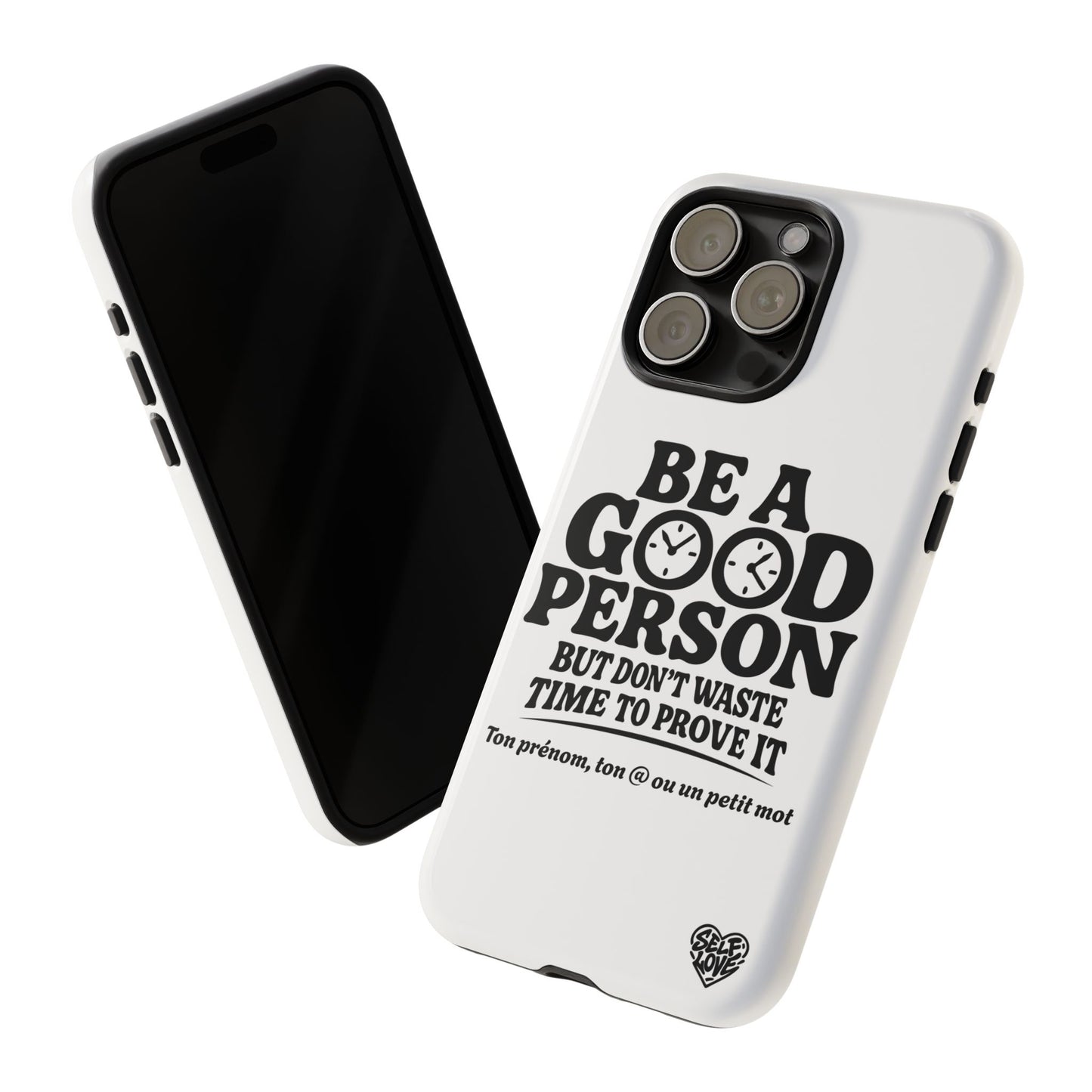Be A Good Person - Coque iPhone (blanc)