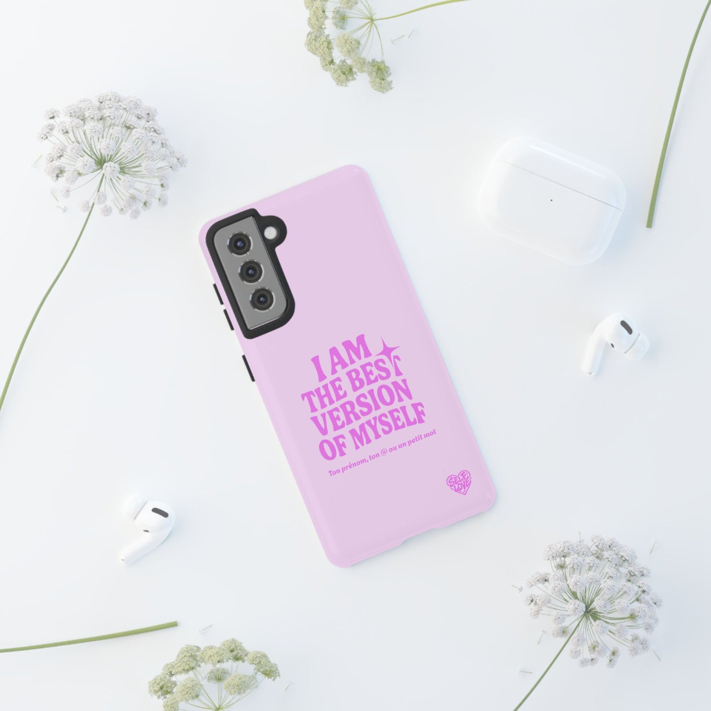 I Am The Best Version Of Myself - Coque Samsung (rose)