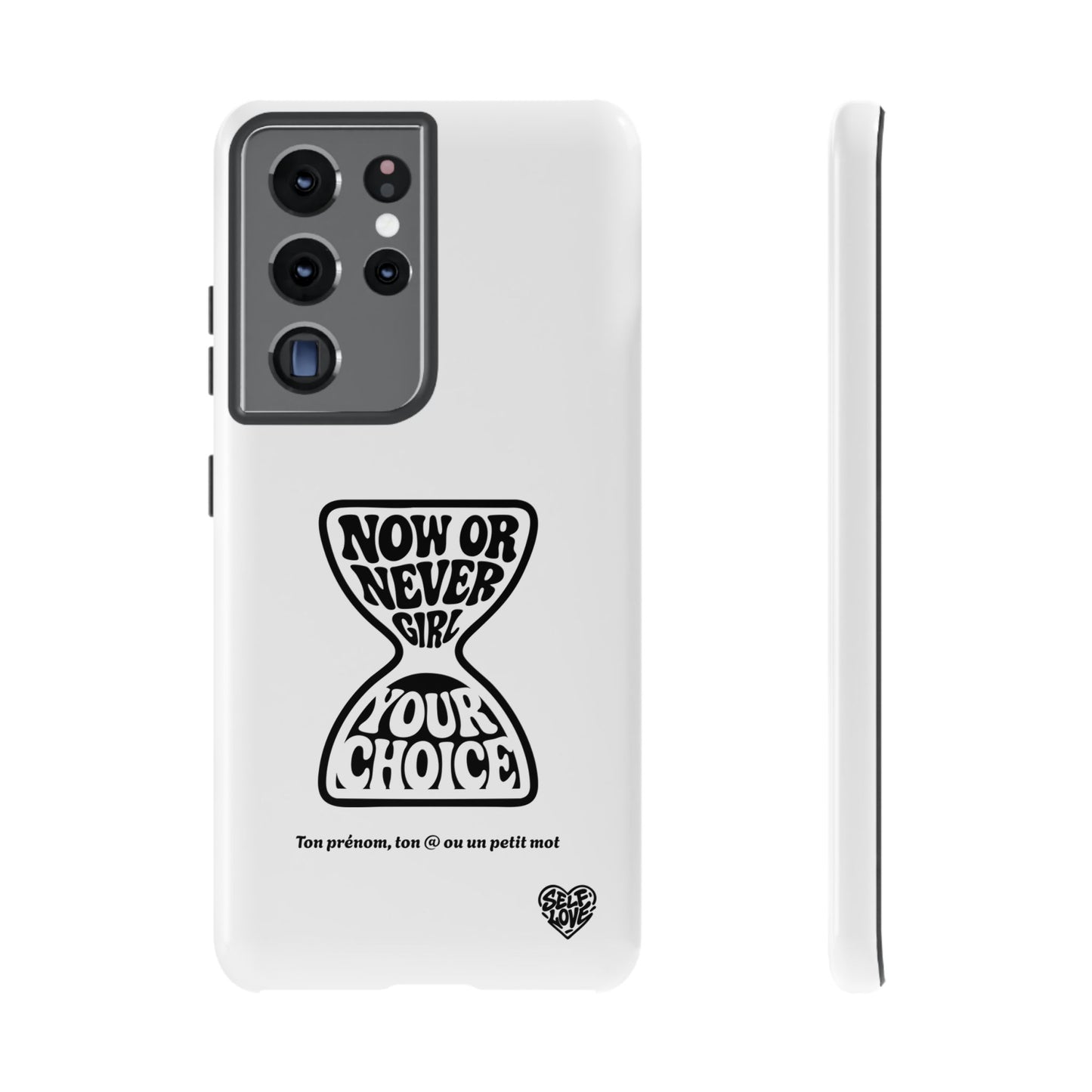 Now Or Never Girl - Coque Samsung (blanc)