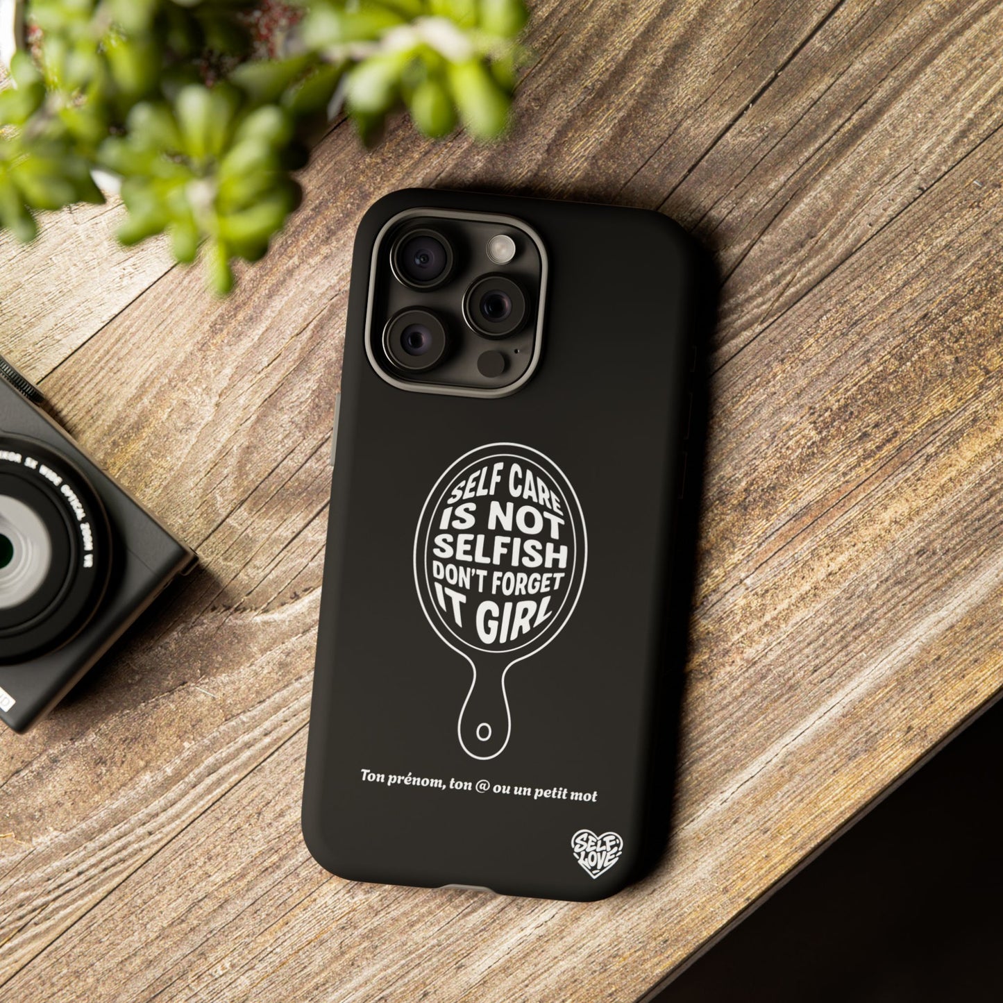 Self Care - Coque iPhone (noir)