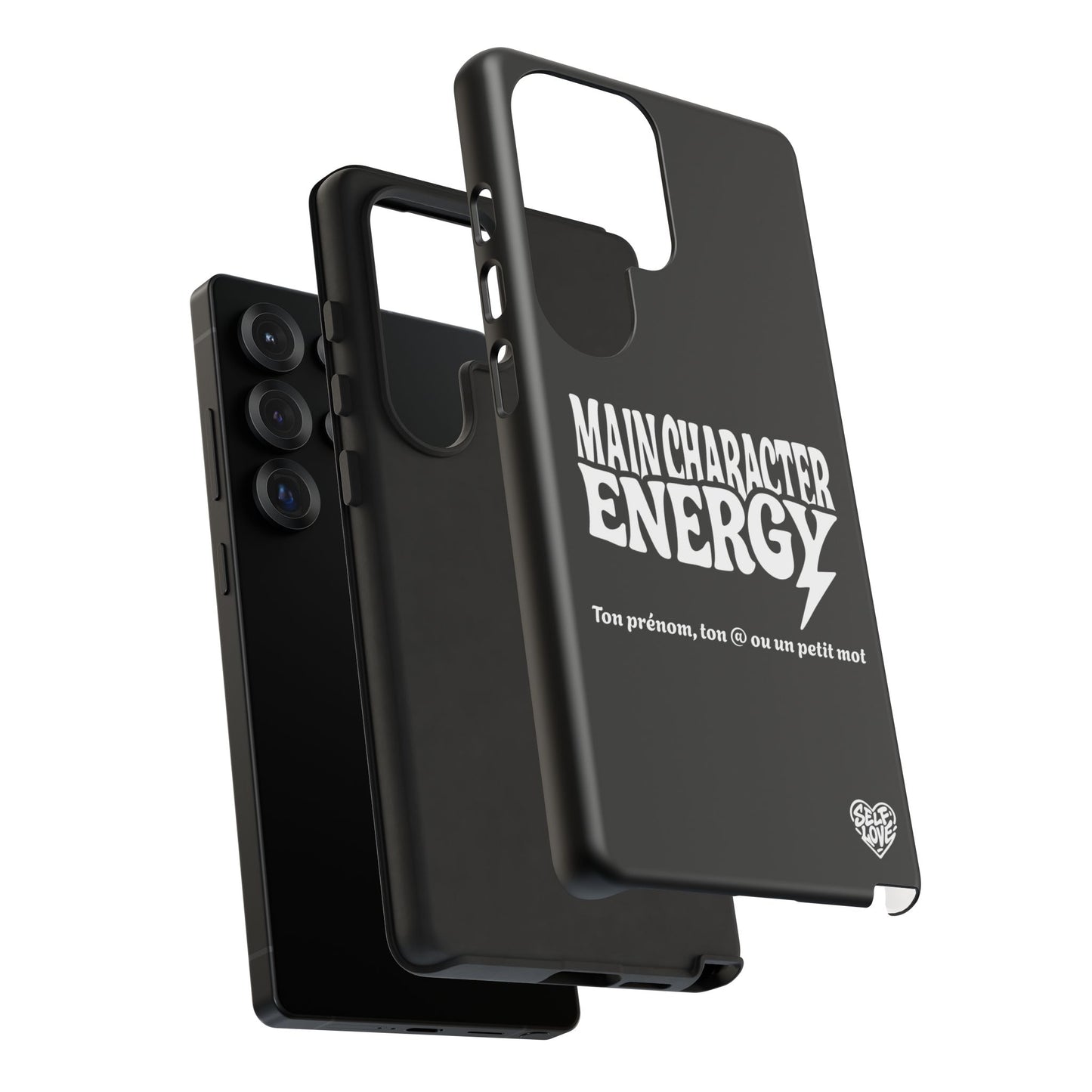 Main Character Energy - Coque Samsung (noir)