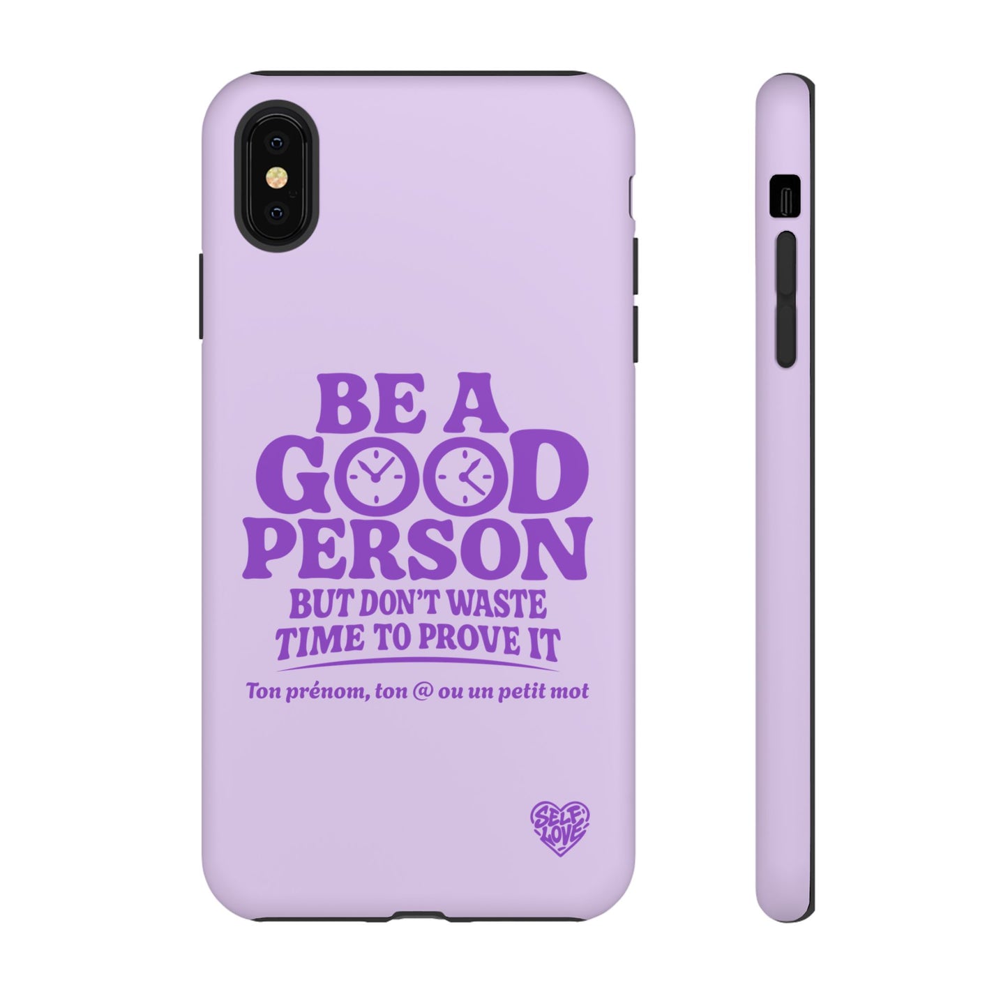 Be A Good Person - Coque iPhone (violet)