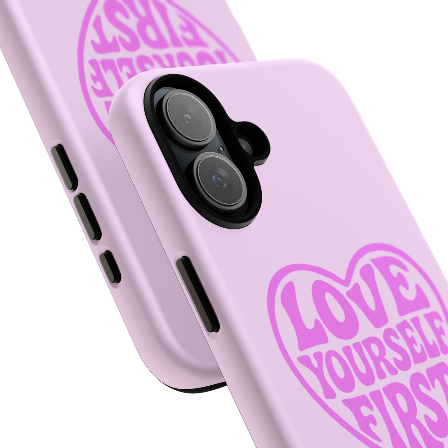 Love Yourself First - Coque iPhone (rose)