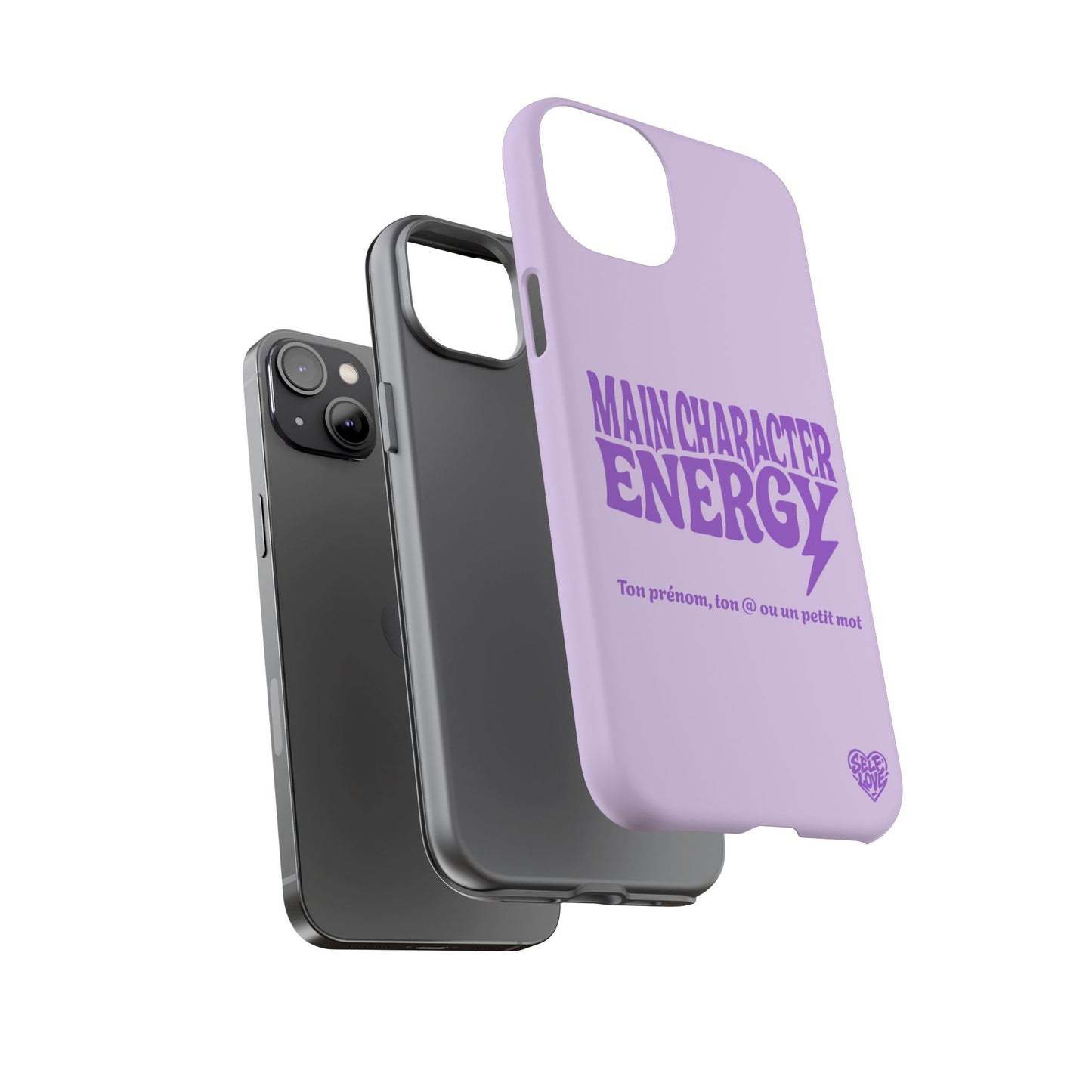 Main Character Energy - Coque iPhone (violet)