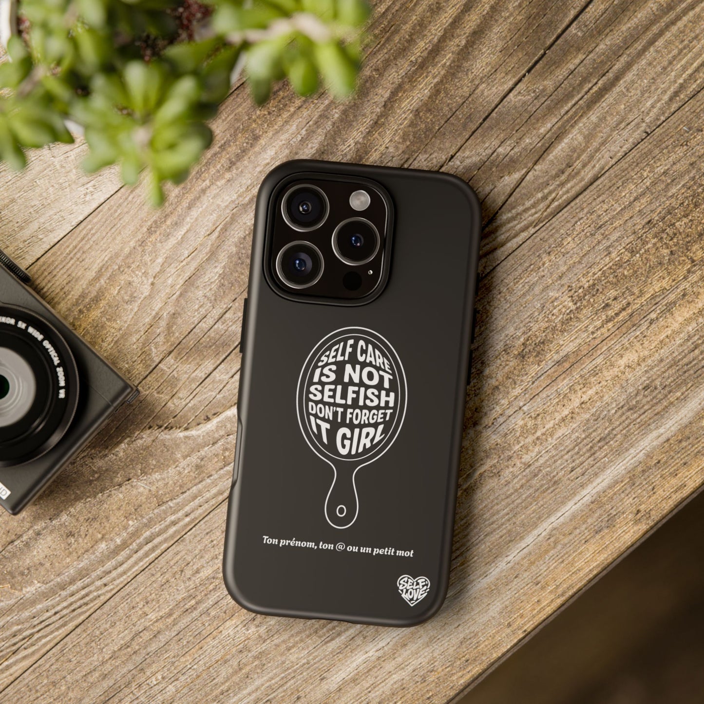 Self Care - Coque iPhone (noir)