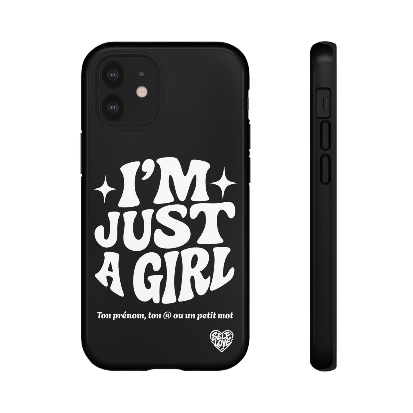 Im Just A Girl - Coque iPhone (noir)