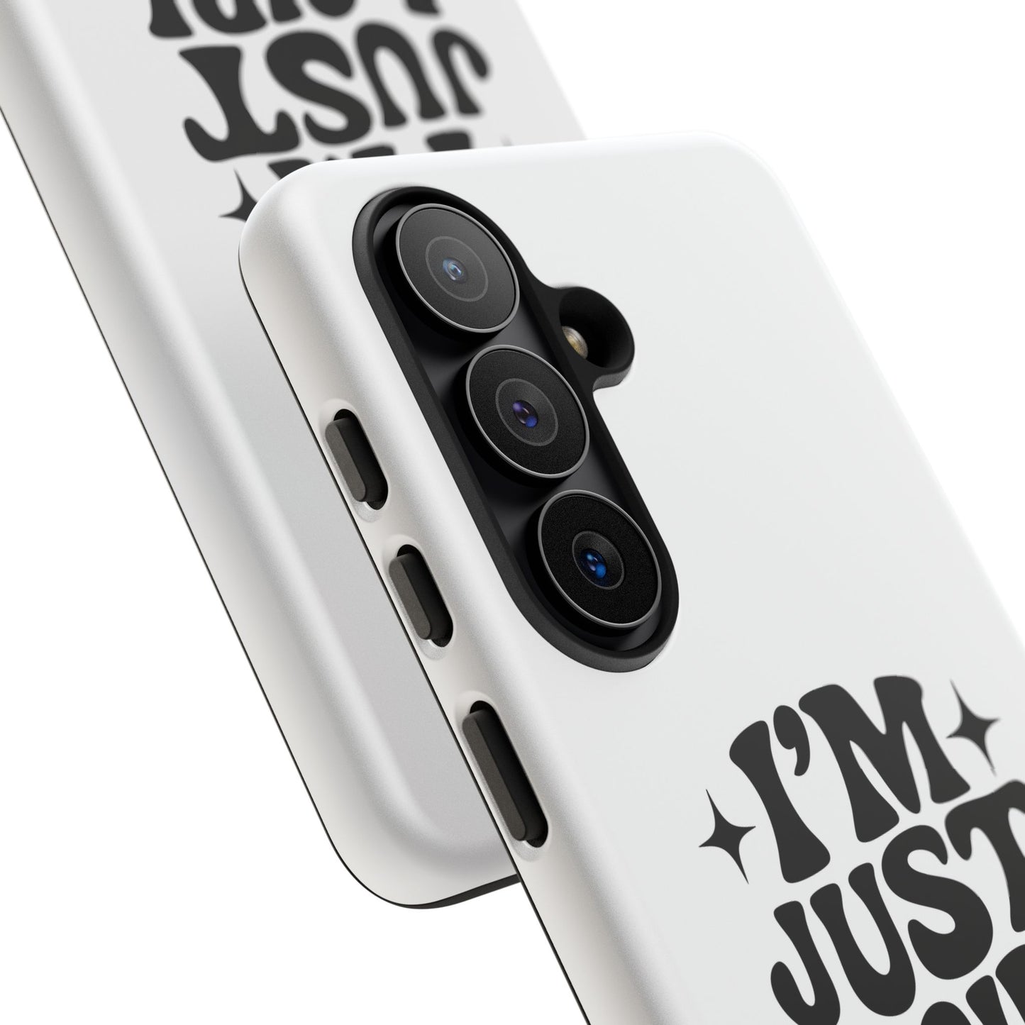 Im Just A Girl - Coque Samsung (blanc)